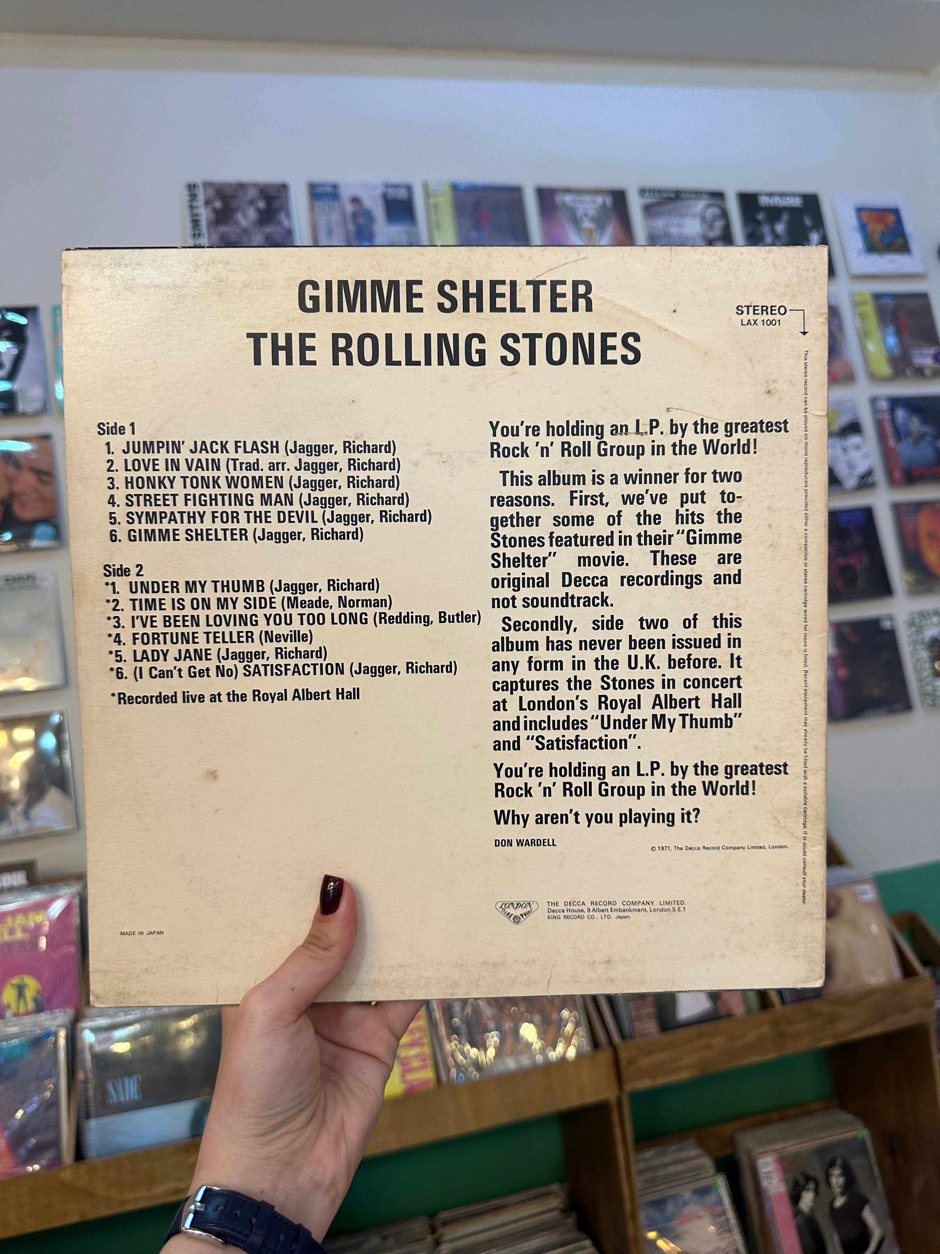 The Rolling Stones – Gimme Shelter (Japon-1978)