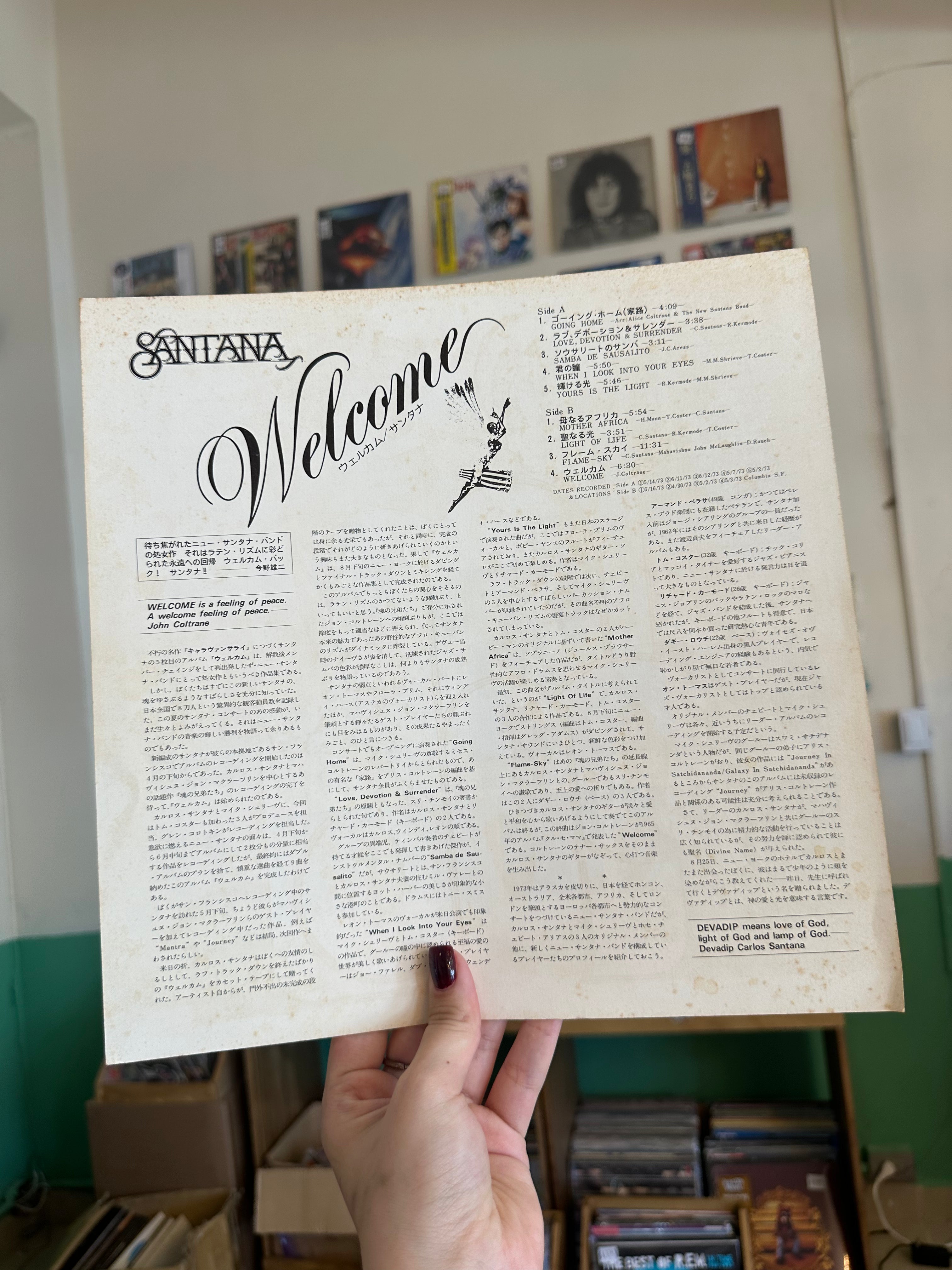 Santana – Welcome (JPN-1973)