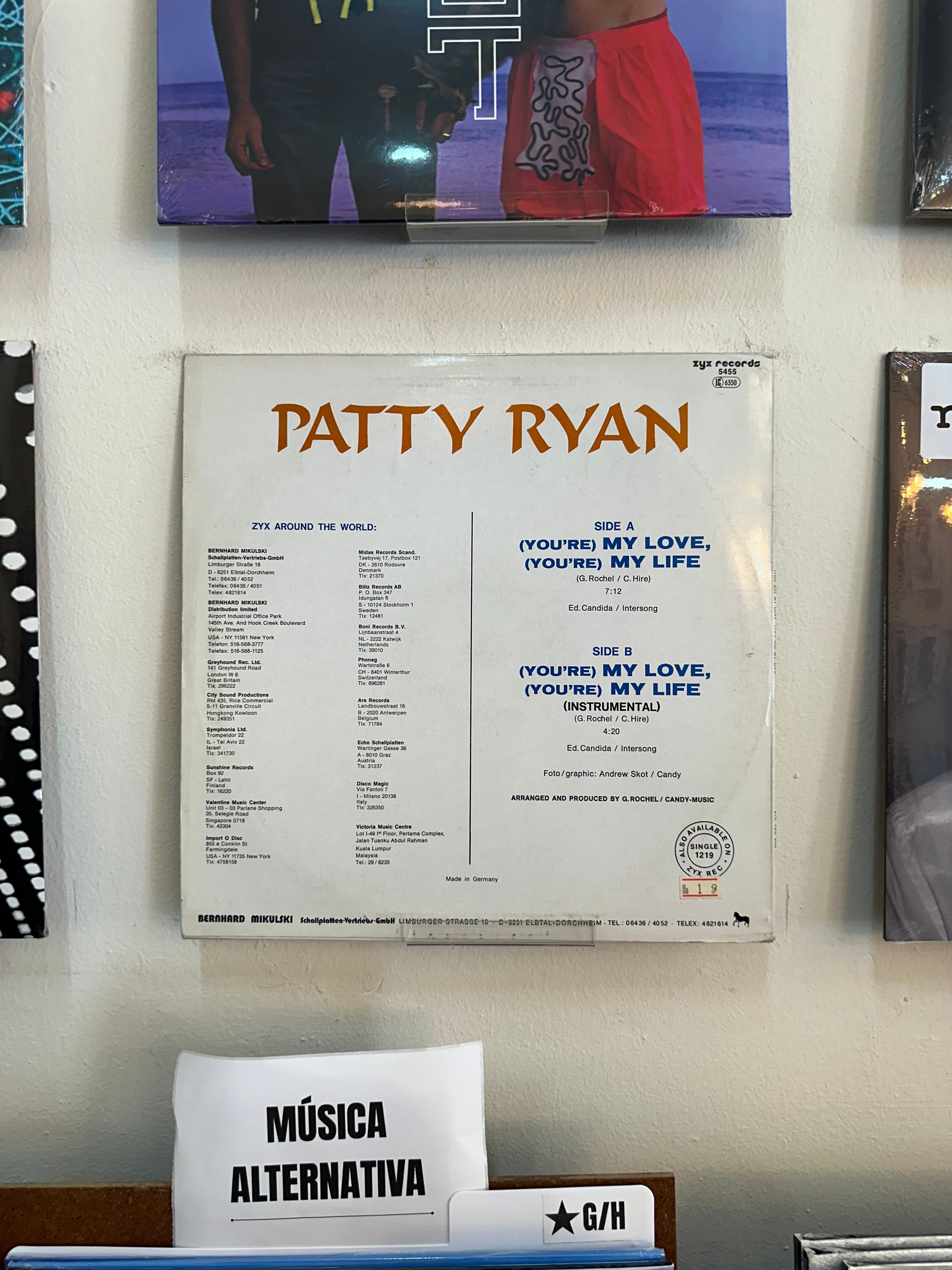 Patty Ryan – (You're) My Love, (You're) My Life (DE-1986)