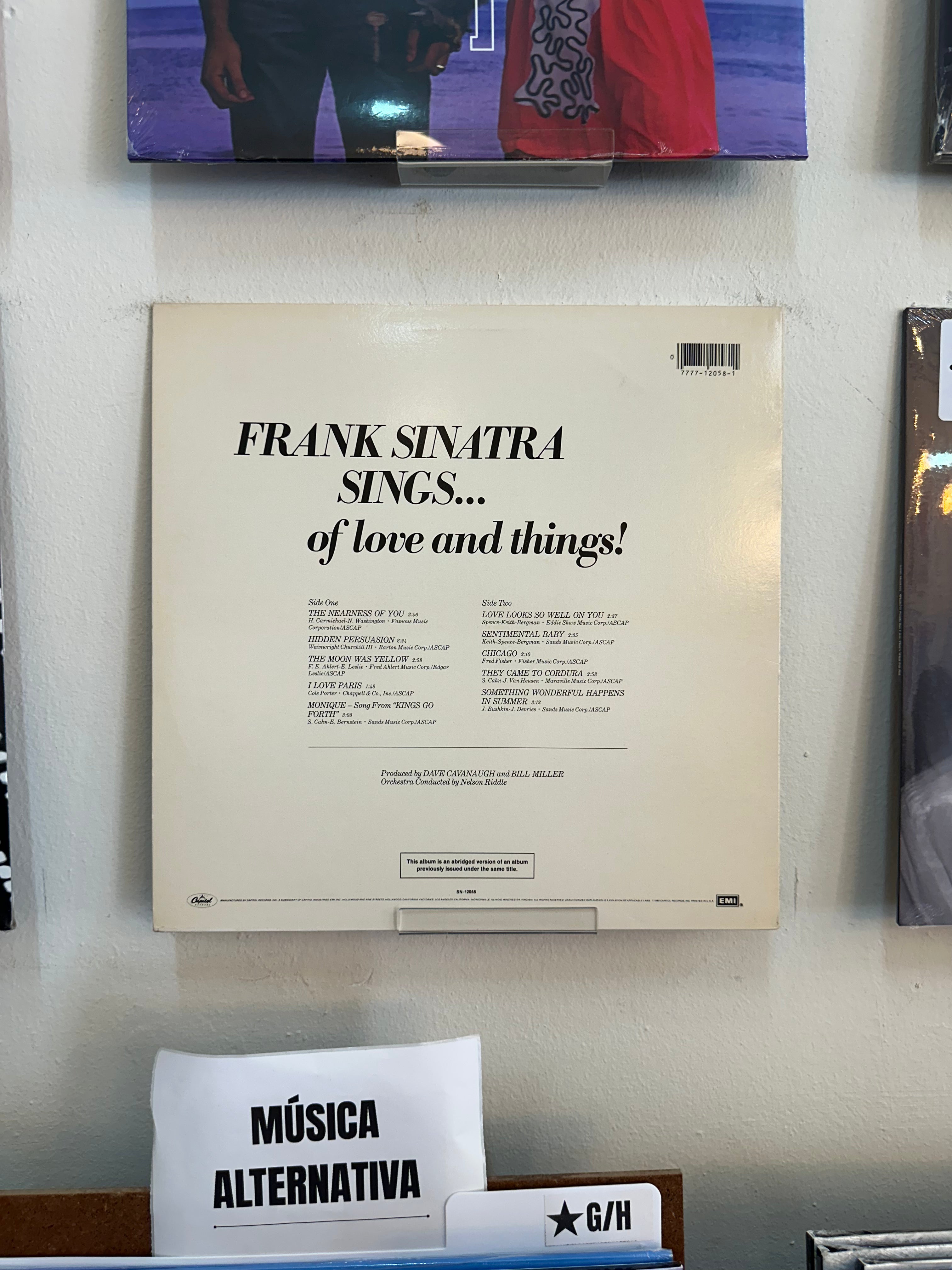 Frank Sinatra – Sinatra Sings...Of Love And Things (USA-1980)