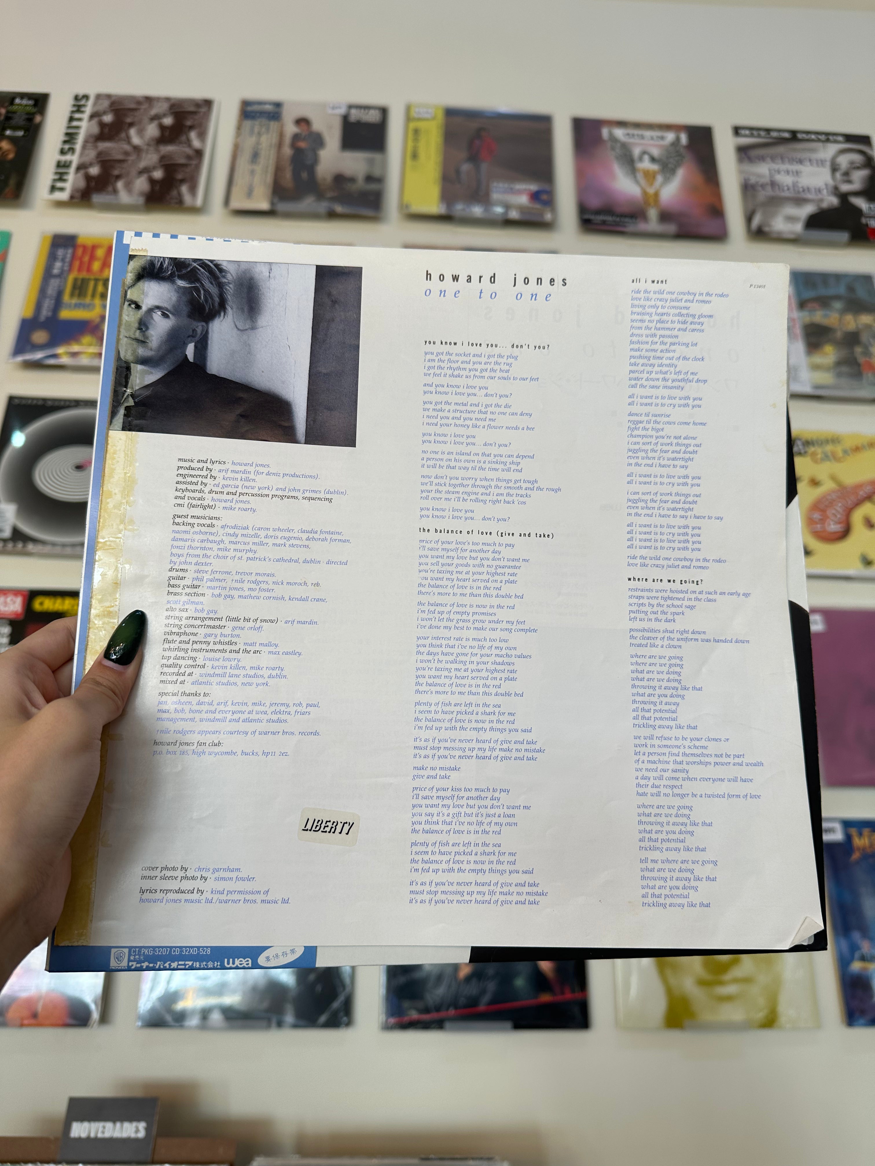Howard Jones – One To One (JP-1986)