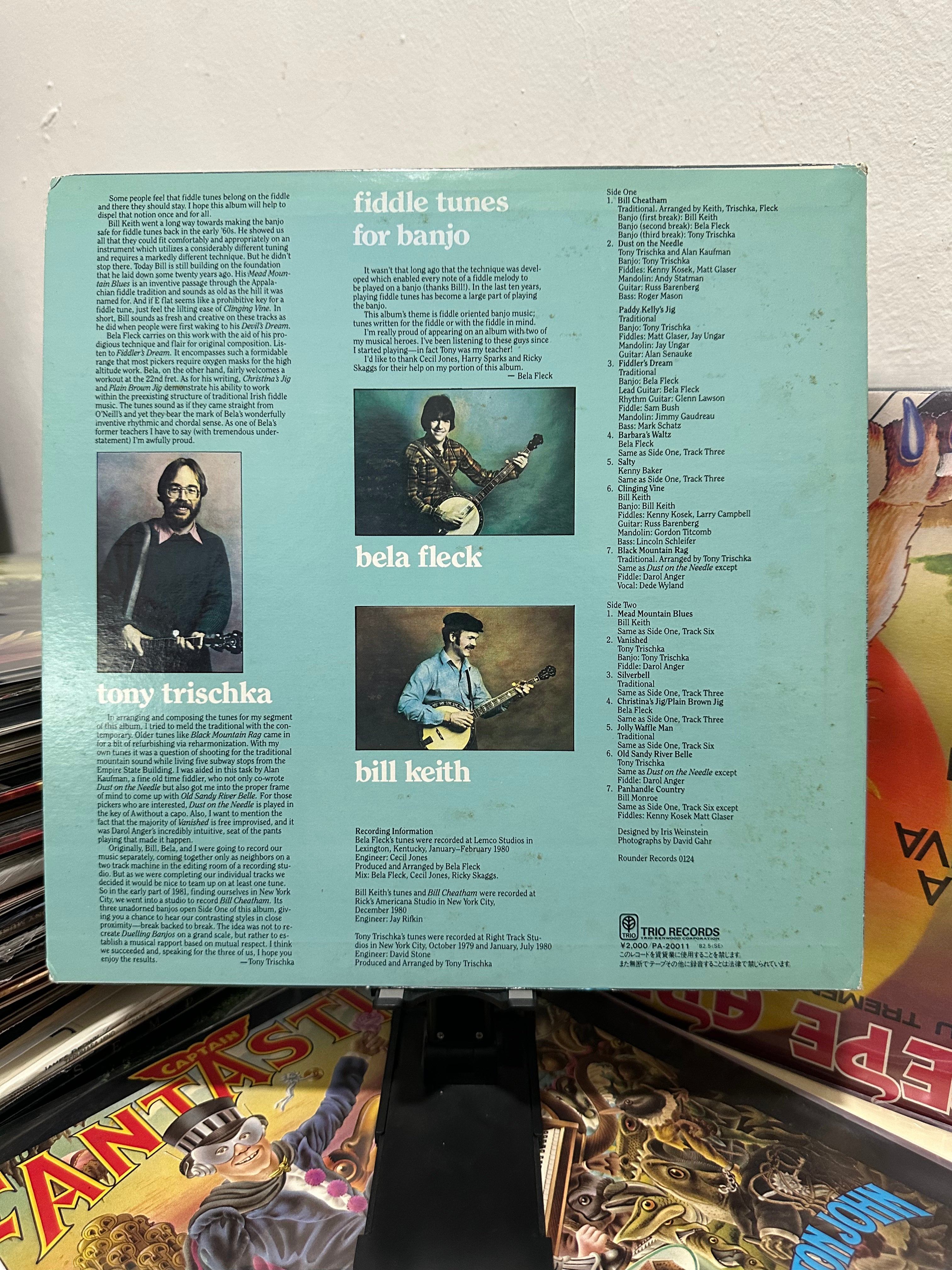 Tony Trischka, Bill Keith & Bela Fleck – Fiddle Tunes For Banjo (JPN-1981)