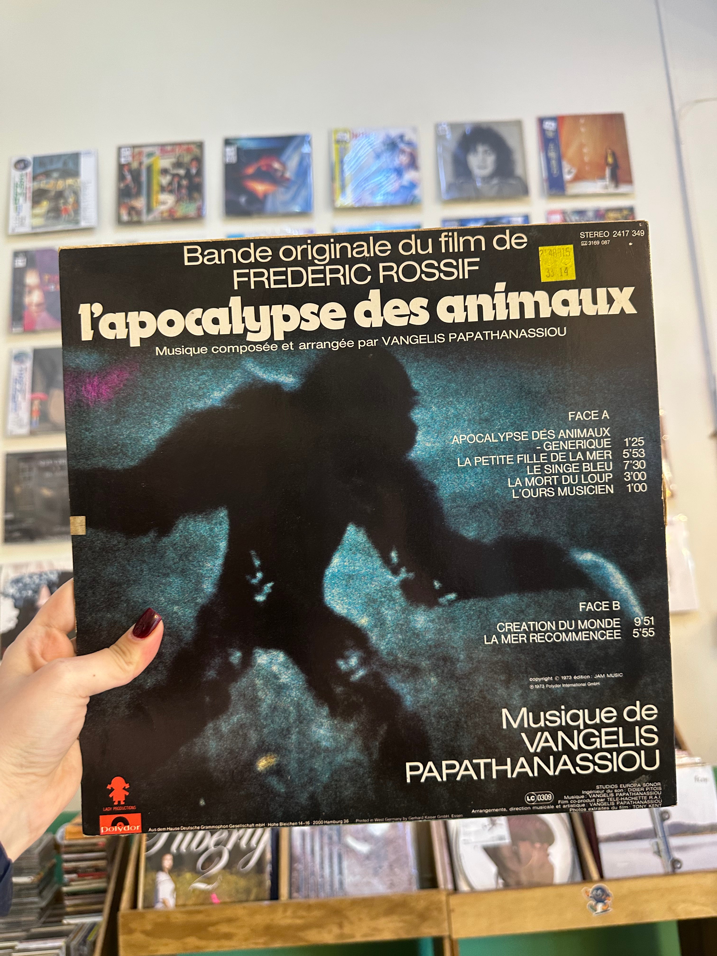 Vangelis Papathanassiou – L'Apocalypse Des Animaux (ALEMANIA-1983)