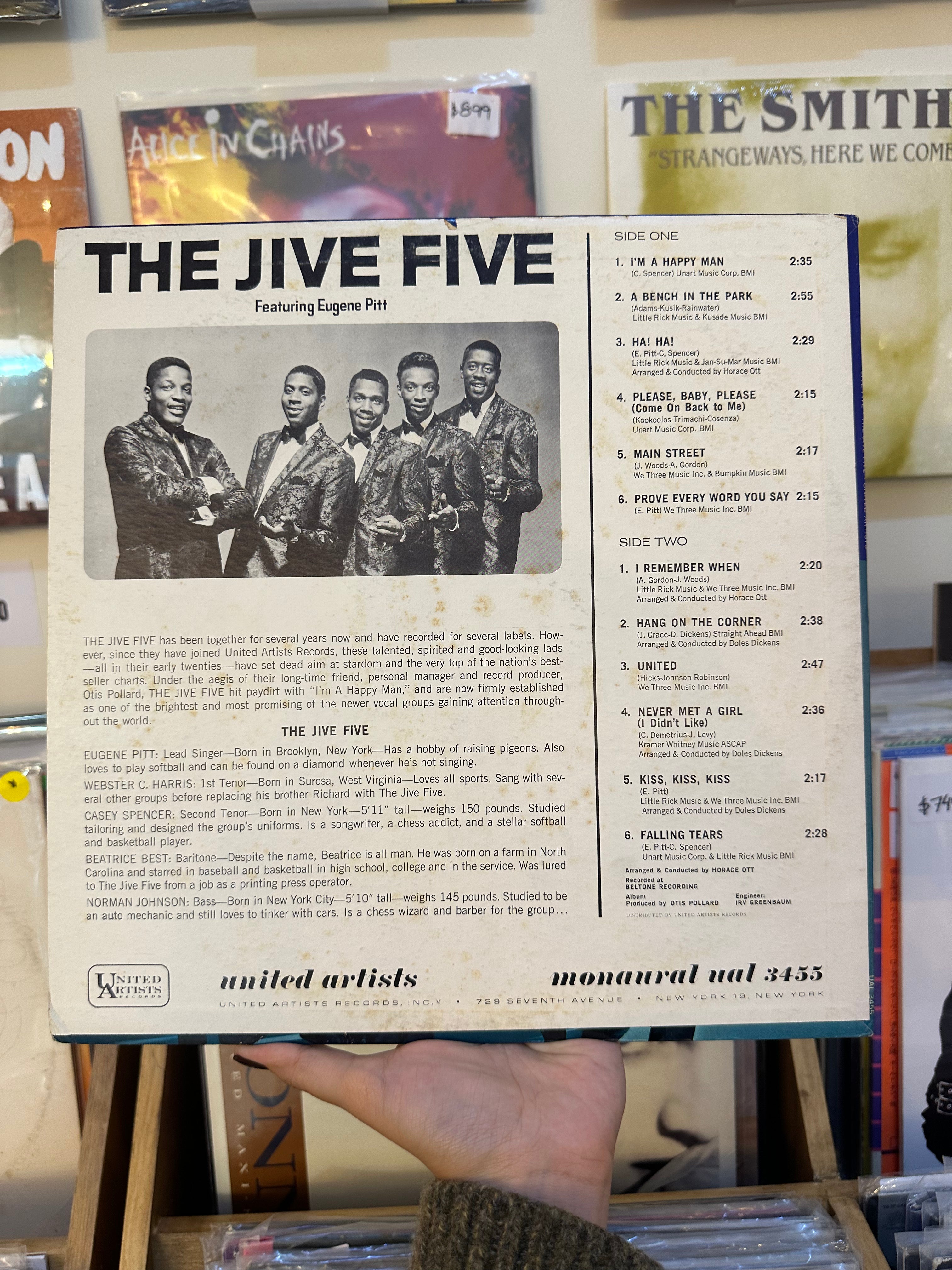 The Jive Five Featuring Eugene Pitt – I'm A Happy Man (US-1965)