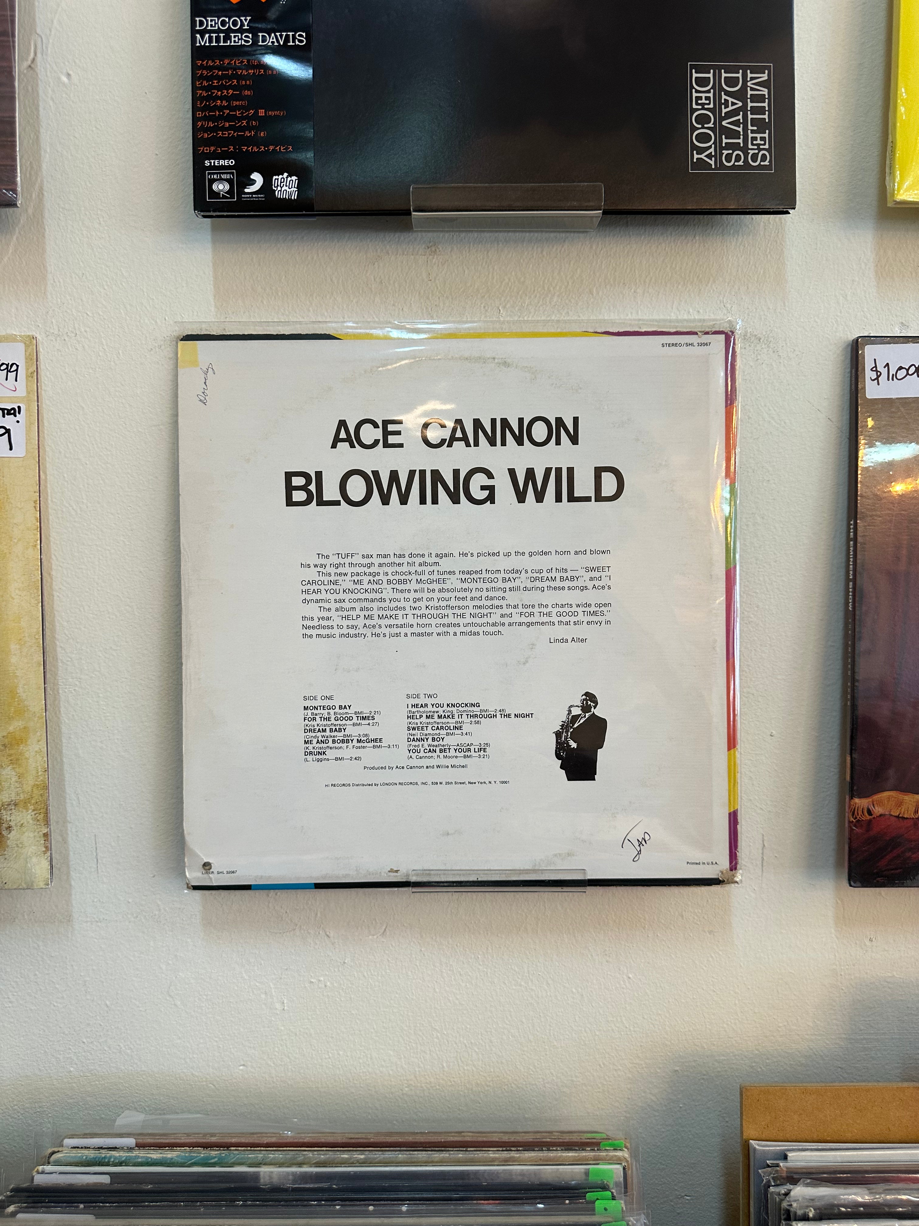 Ace Cannon – Blowing Wild (USA-1971)
