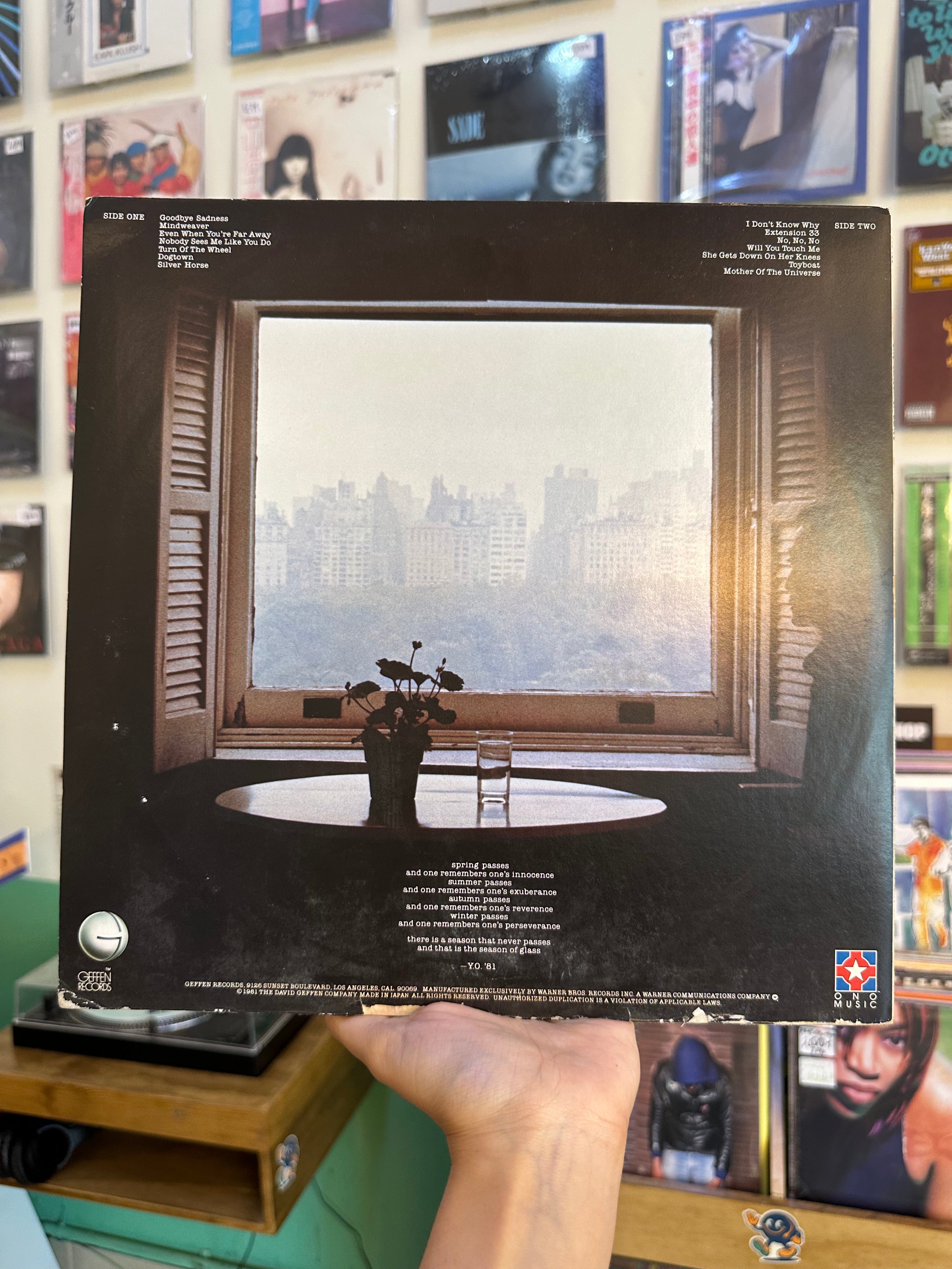 Yoko Ono – Season Of Glass (JPN-1981)