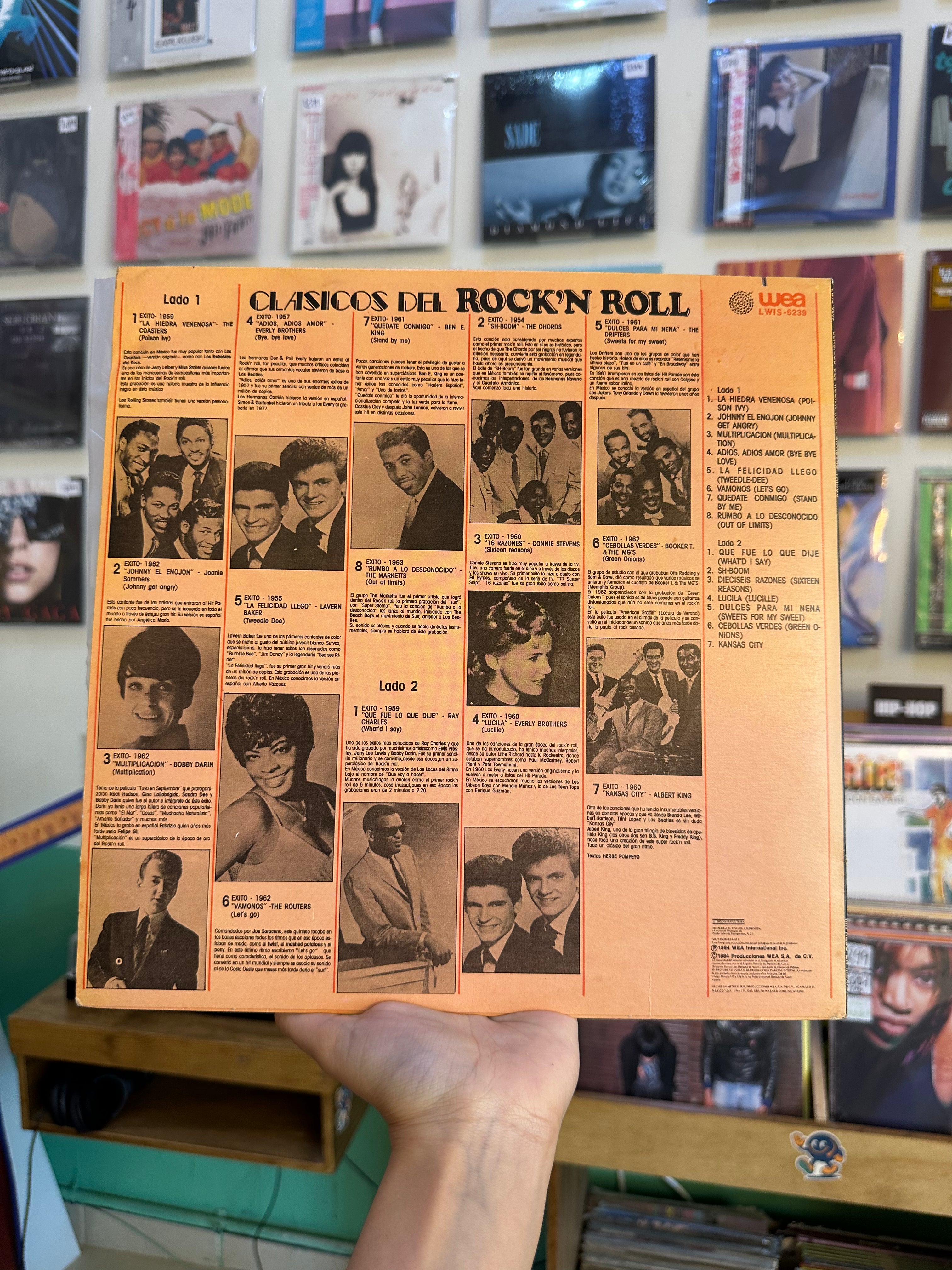 Various – Clásicos del Rock'n Roll Versiones Originales (MX-1984)