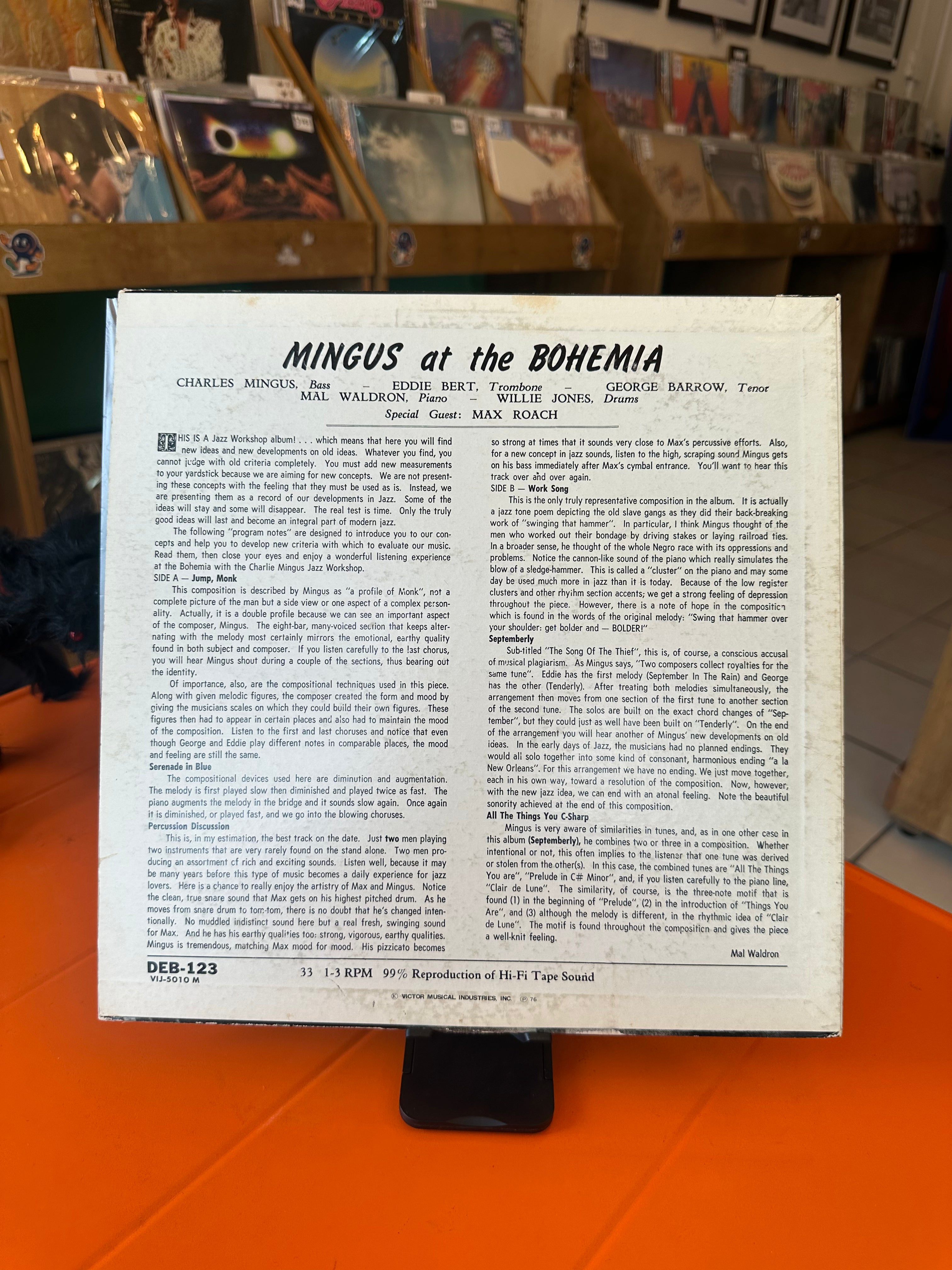 Charles Mingus – Mingus At The Bohemia (JPN-1976)