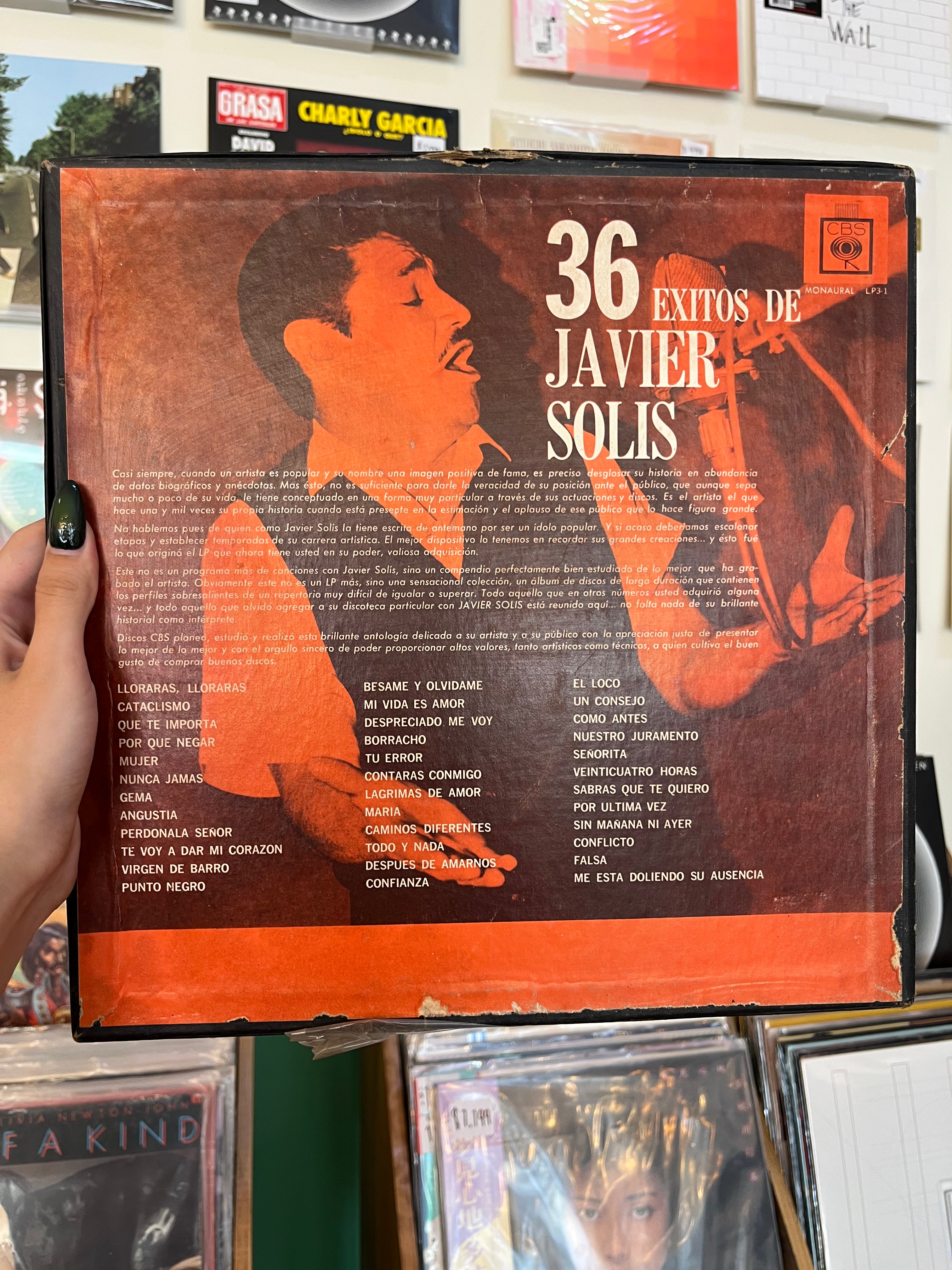 JAVIER SOLIS - 36 EXITOS DE JAVIER SOLIS (MX-1971)