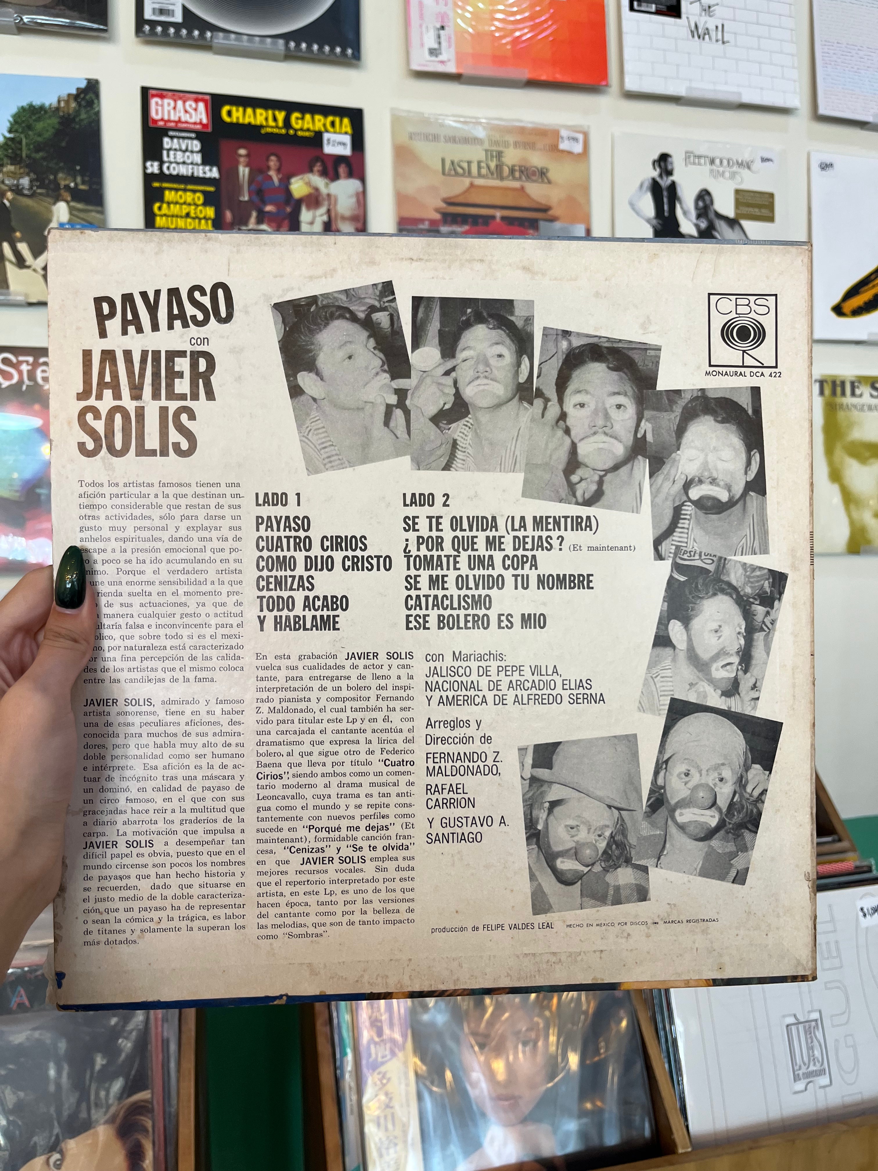 Javier Solís – Payaso (MX-1965)