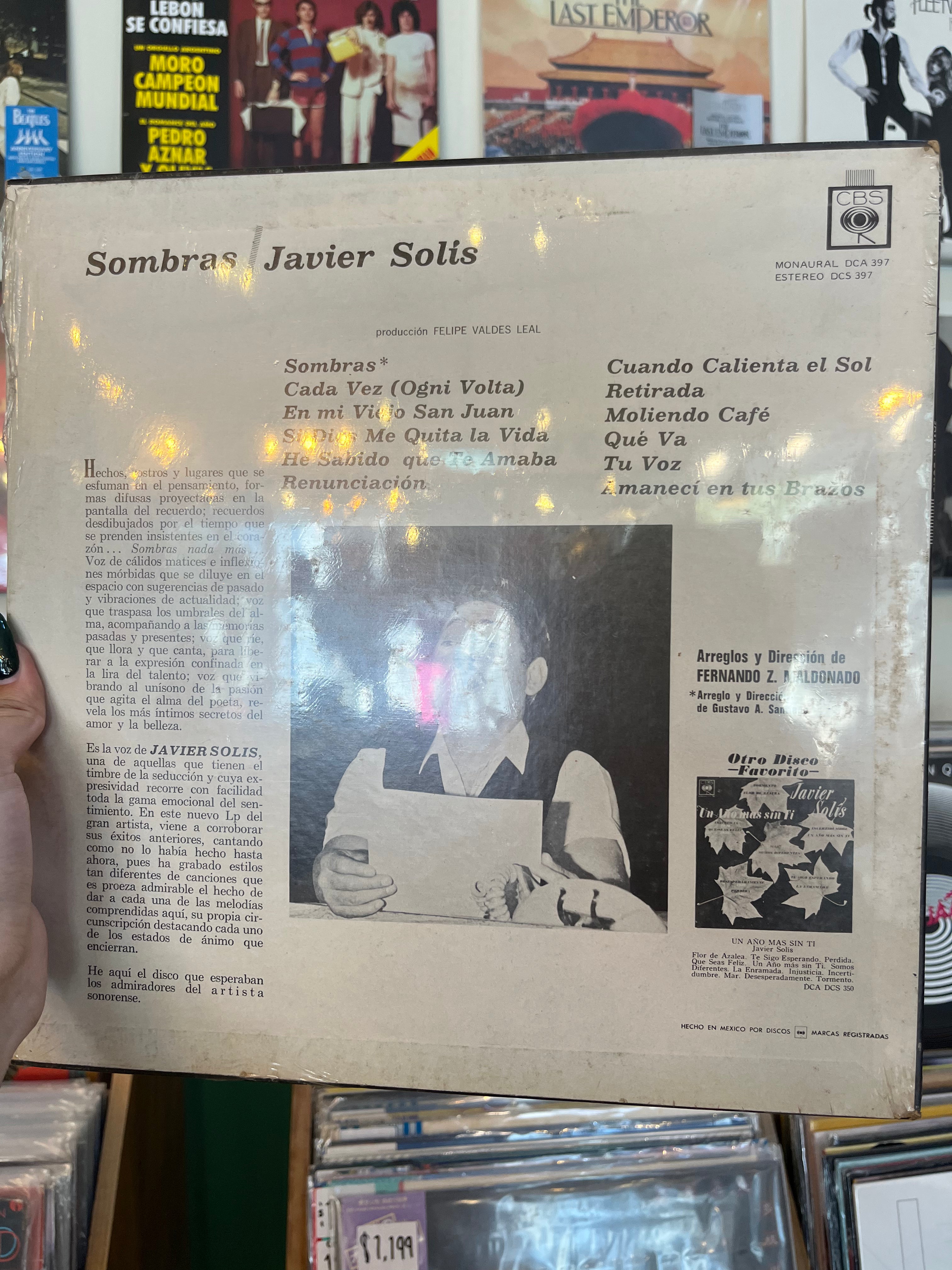 Javier Solís – Sombras (MX-1965)