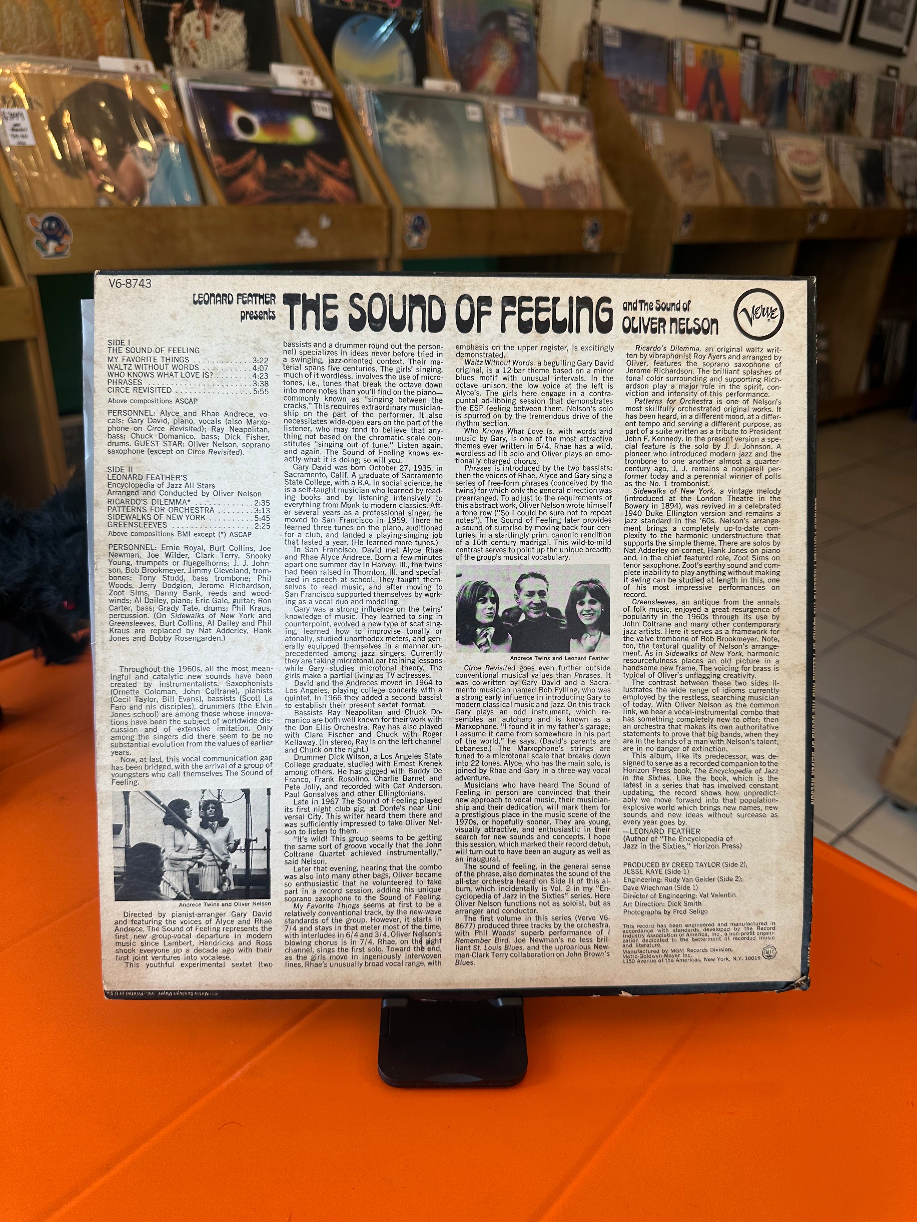 Oliver Nelson, The Sound Of Feeling – Leonard Feather Presents The Sound Of Feeling And The Sound Of Oliver Nelson (USA-1966)