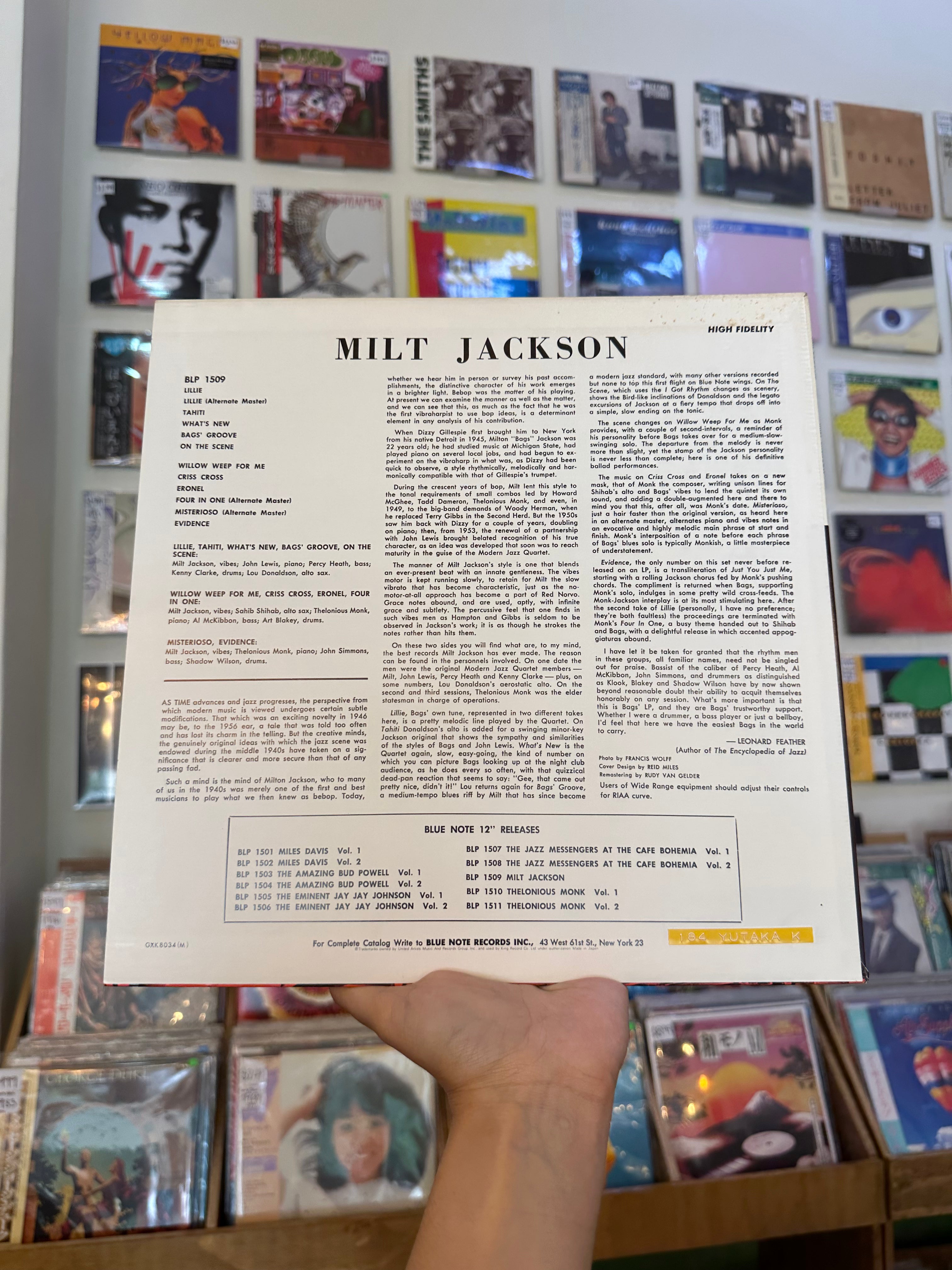 Milt Jackson With John Lewis, Percy Heath, Kenny Clarke, Lou Donaldson And The Thelonious Monk Quintet