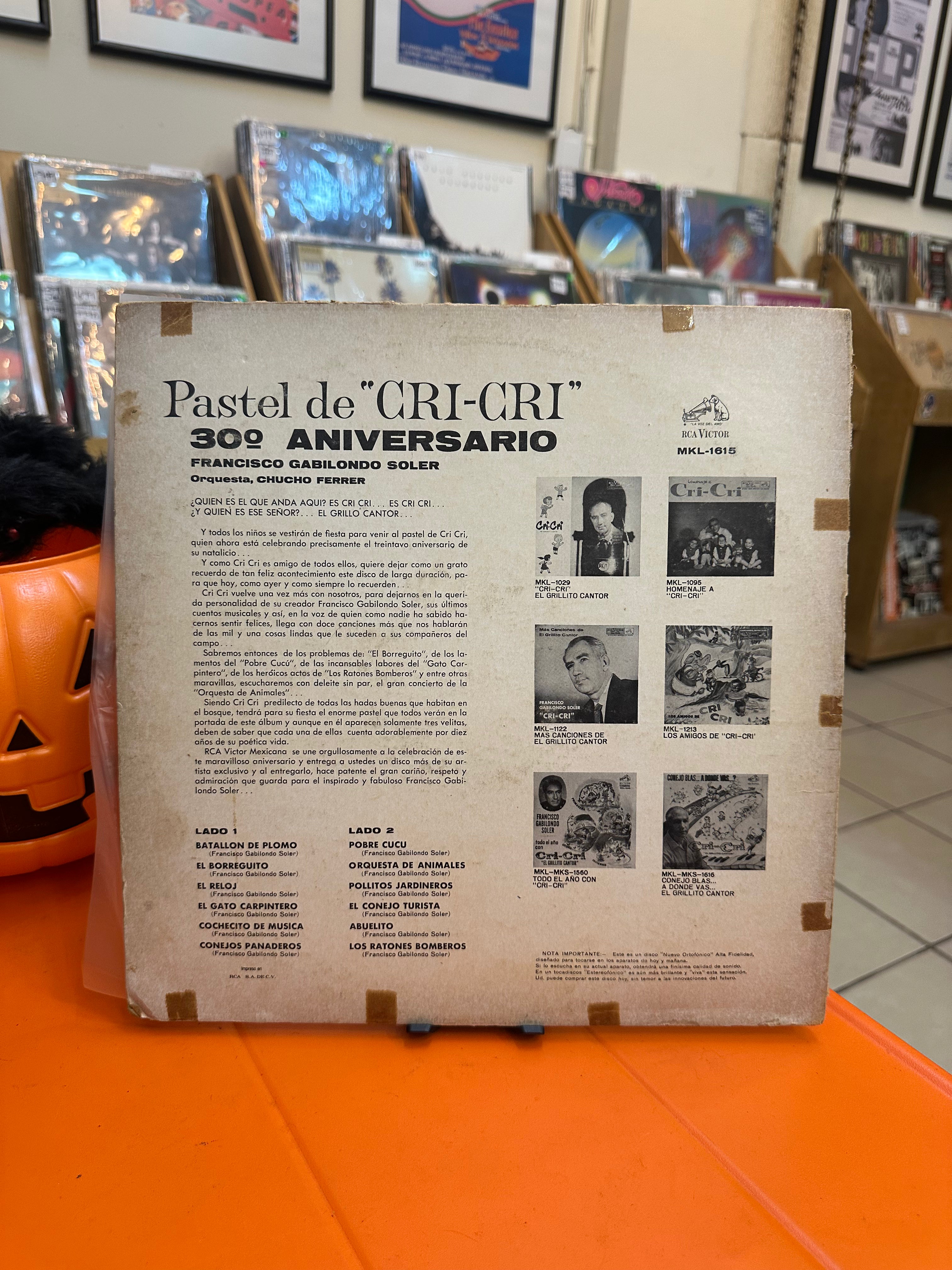 Cri-Cri – Pastel De Cri - Cri 30º Aniversario Del Grillo Cantor (MX-1964)