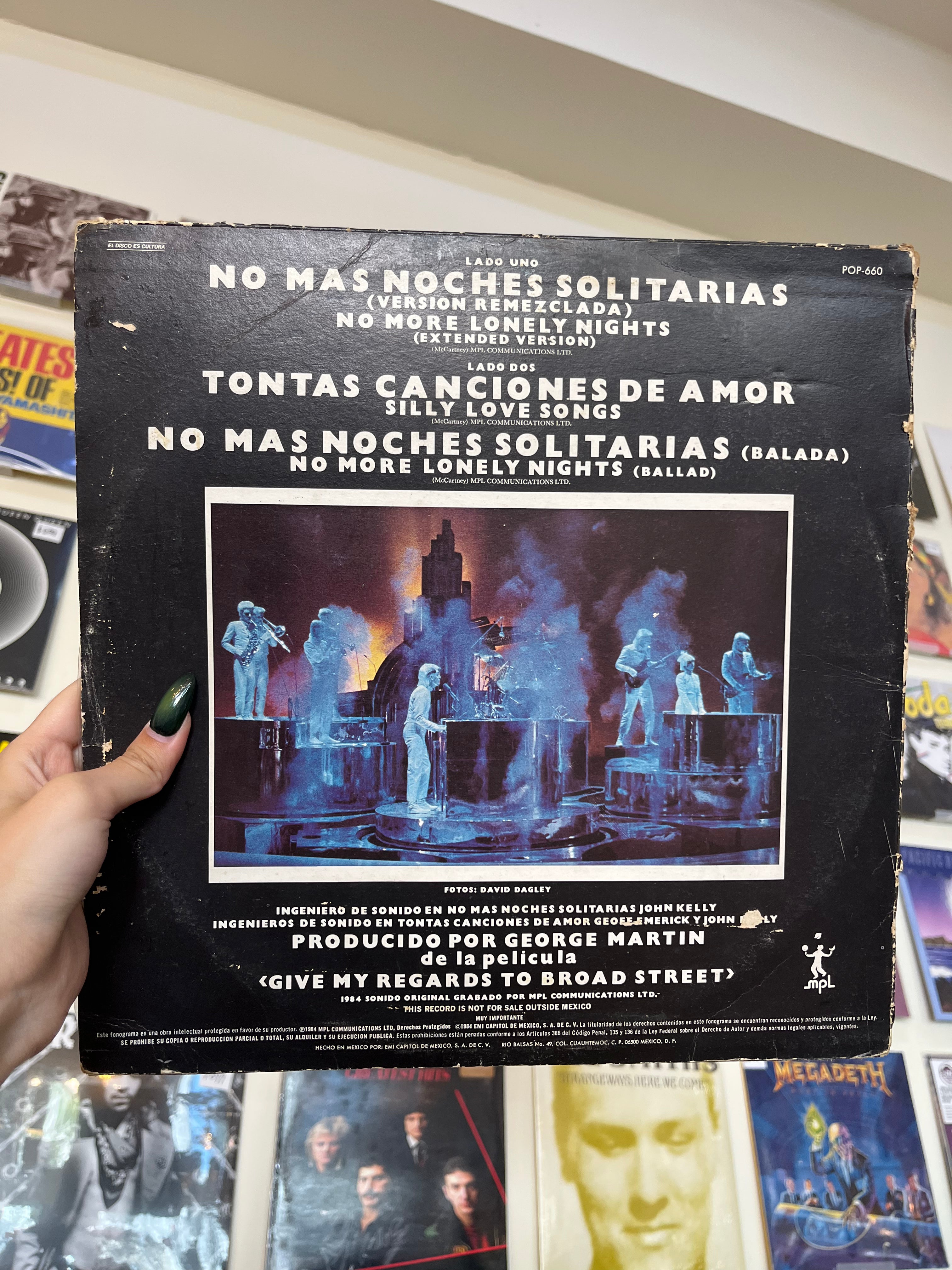 Paul McCartney – No More Lonely Nights = No Mas Noches Solitarias (MX-1984)