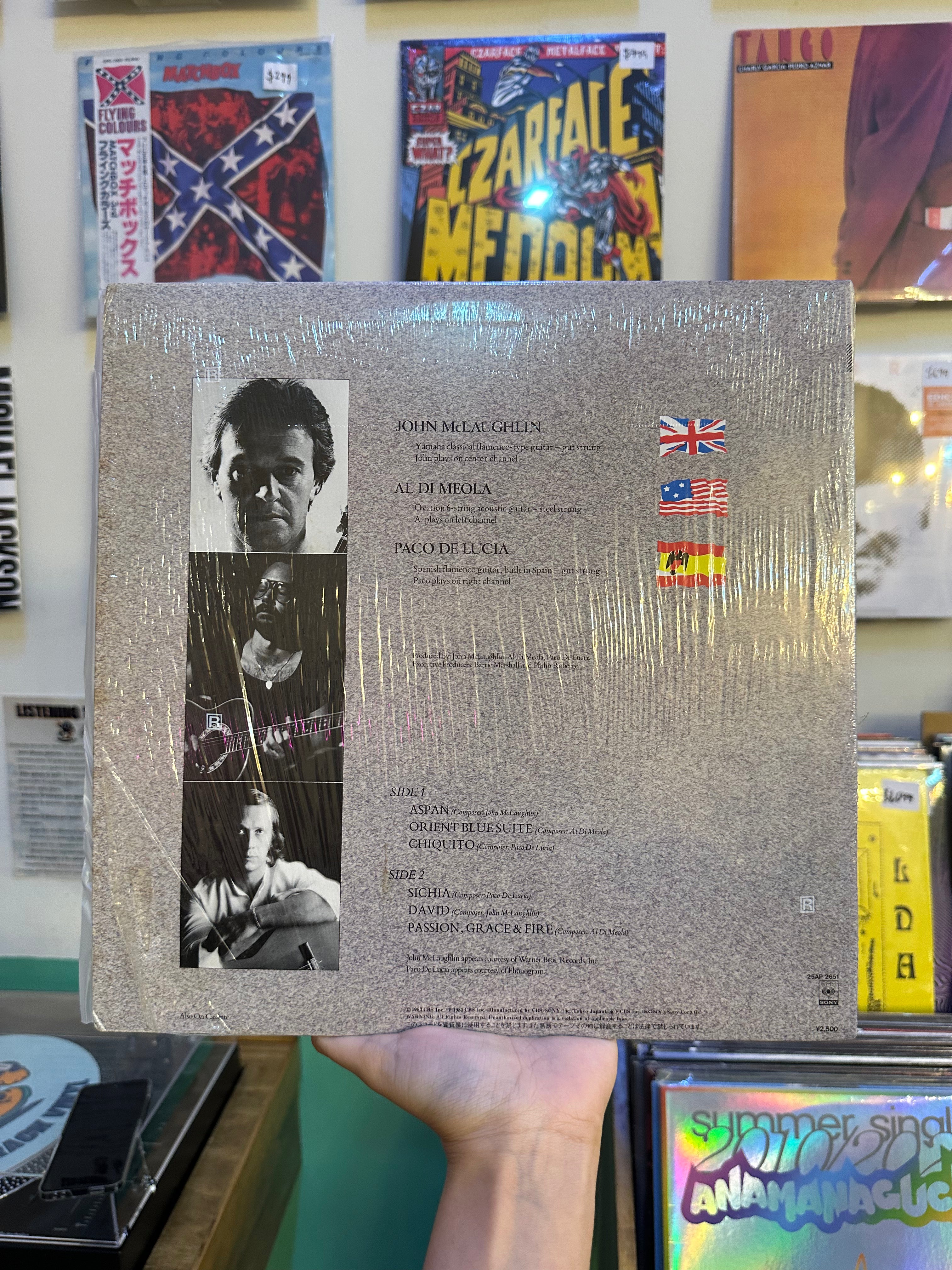 John McLaughlin - Al Di Meola - Paco De Lucía – Passion, Grace & Fire (JPN-1983)