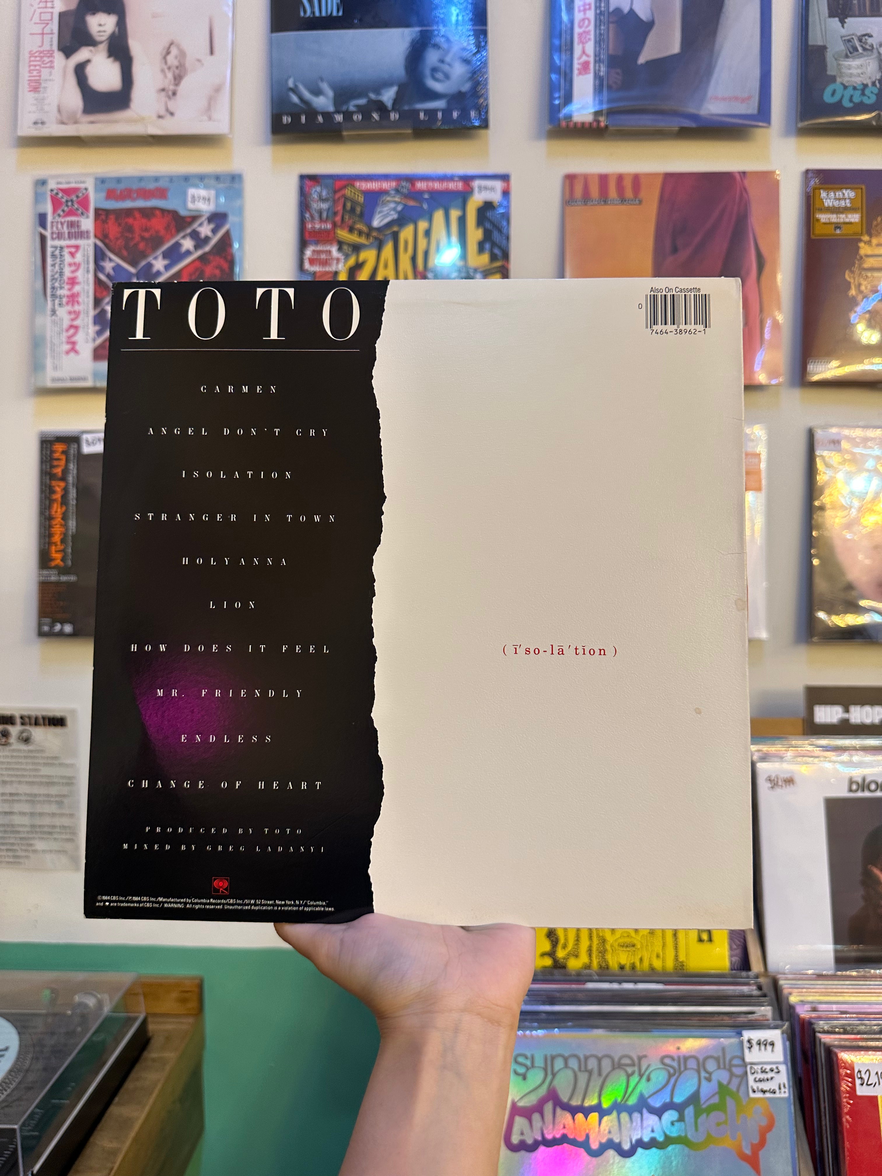 Toto – Isolation (USA-1984)