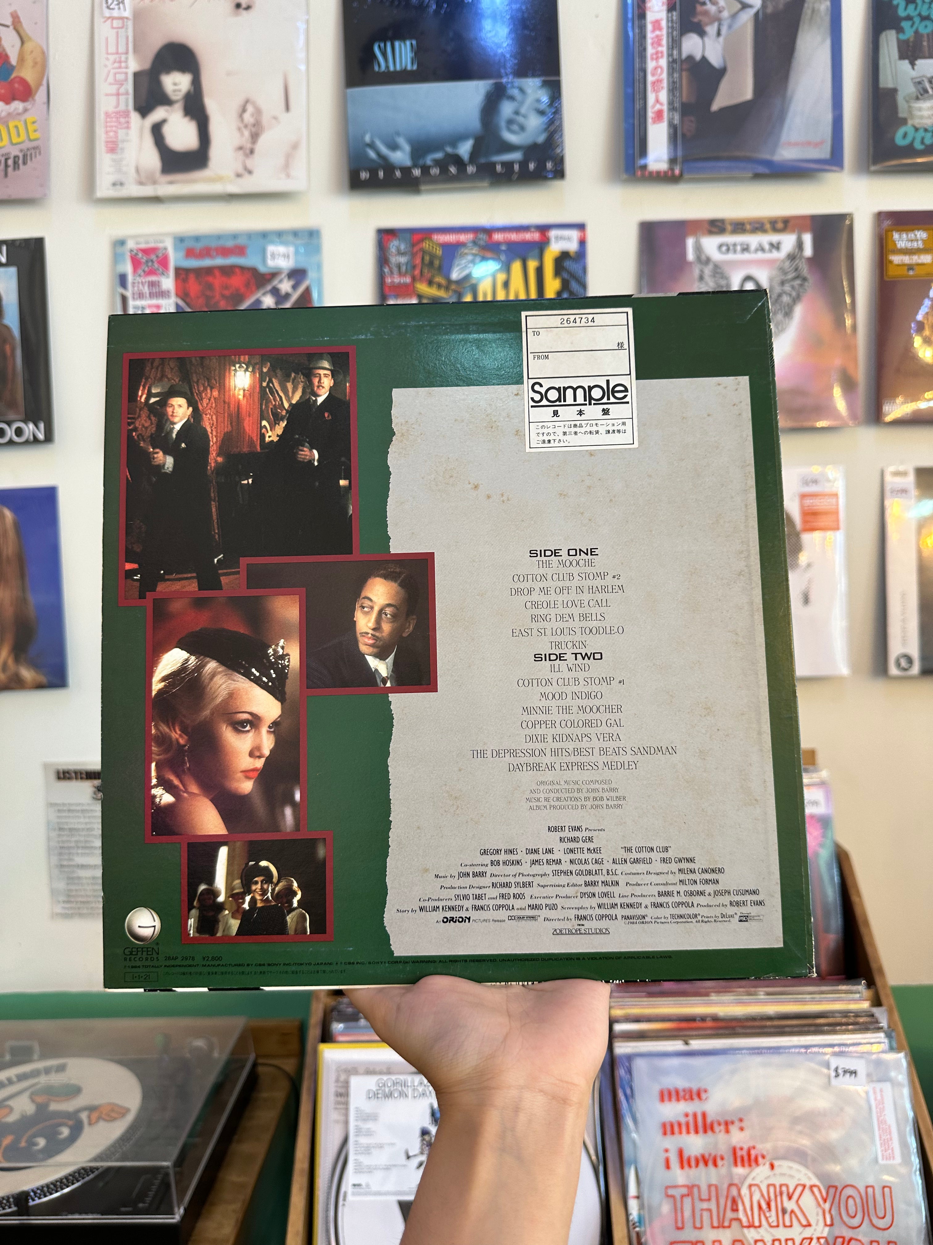 John Barry – The Cotton Club (Original Music Soundtrack) (JPN-1984) (PROMO)
