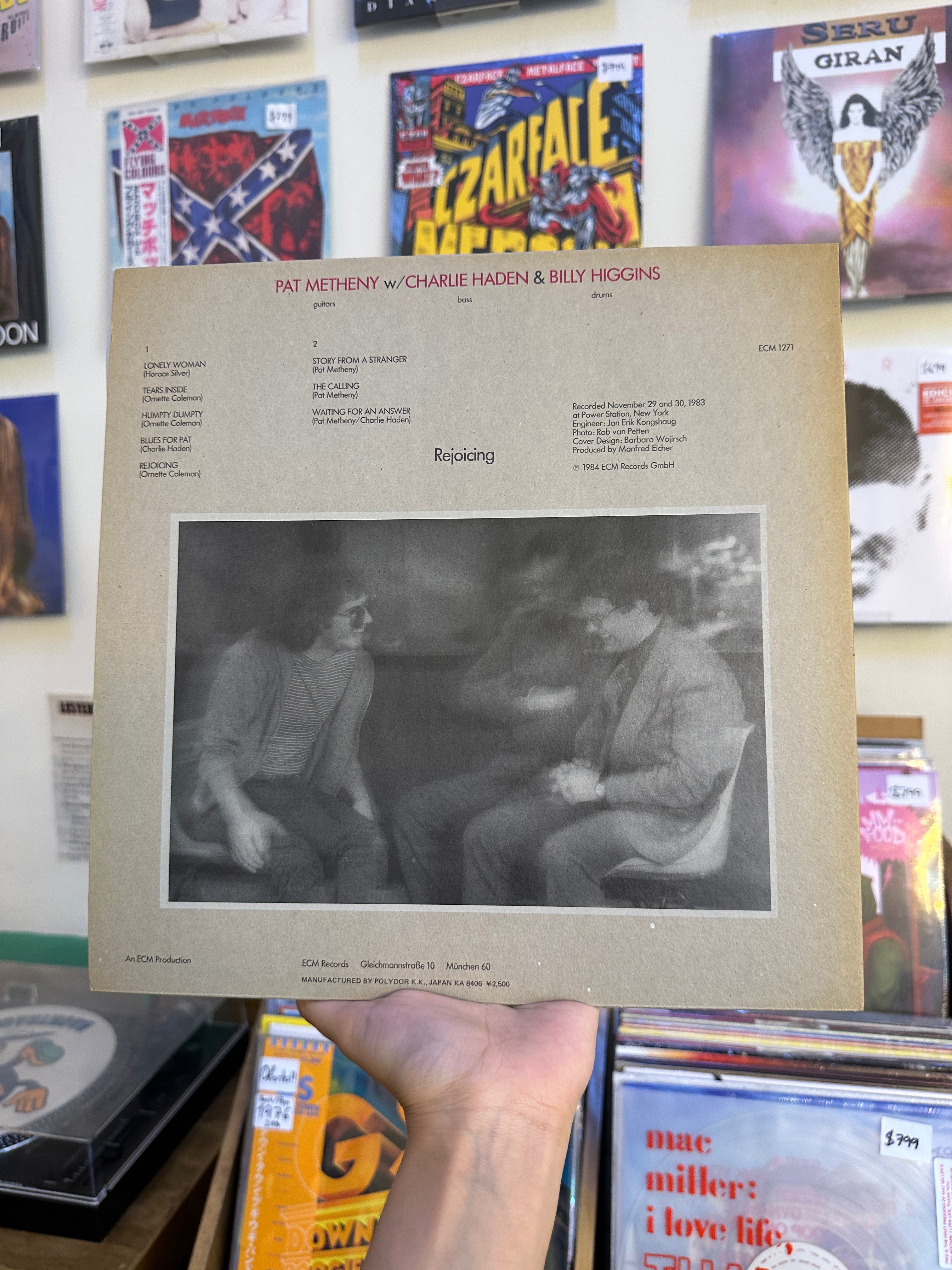 Pat Metheny w/ Charlie Haden & Billy Higgins – Rejoicing (JPN-1984)