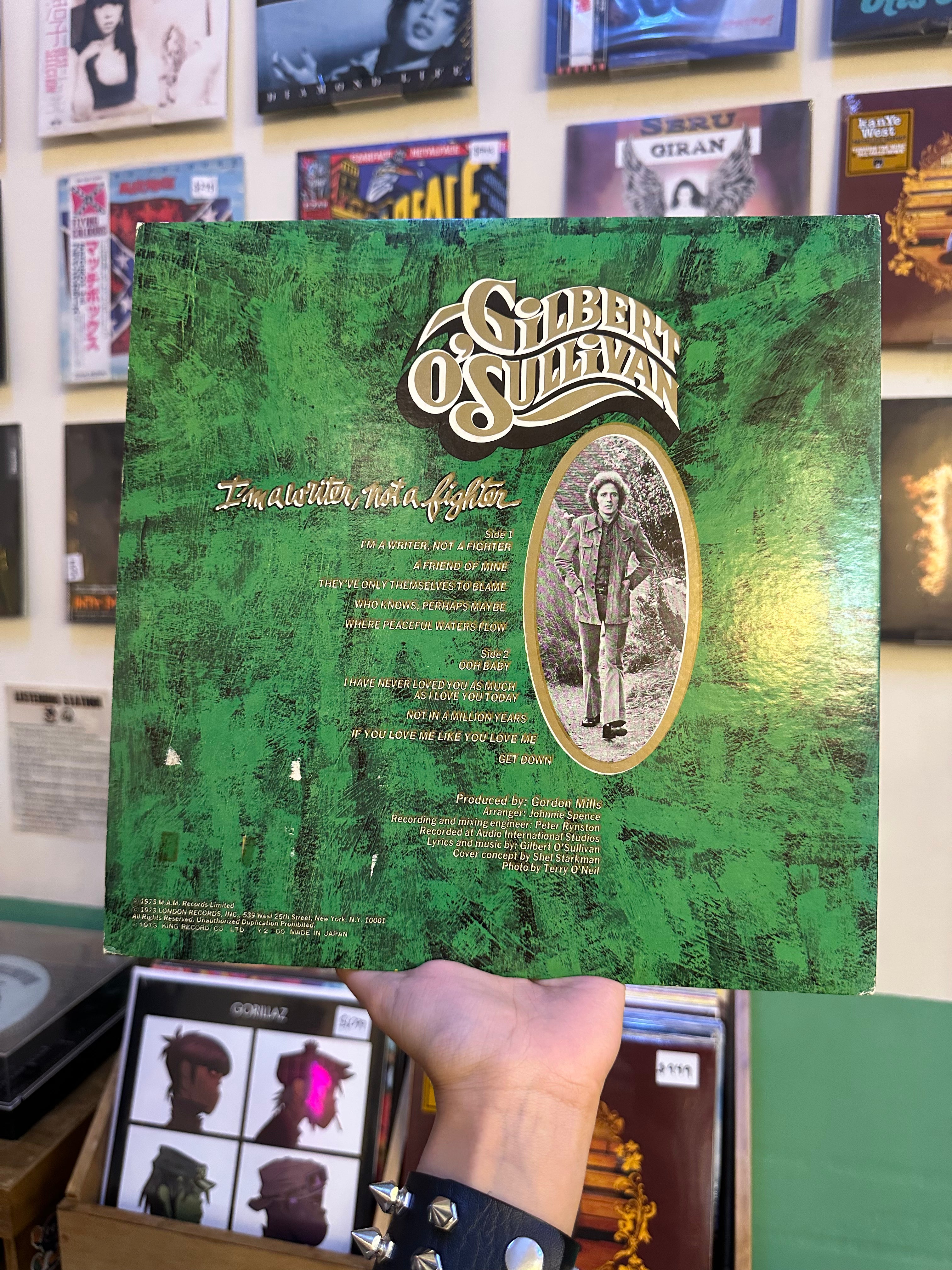 Gilbert O'Sullivan – I'm A Writer, Not A Fighter (JPN-1973)