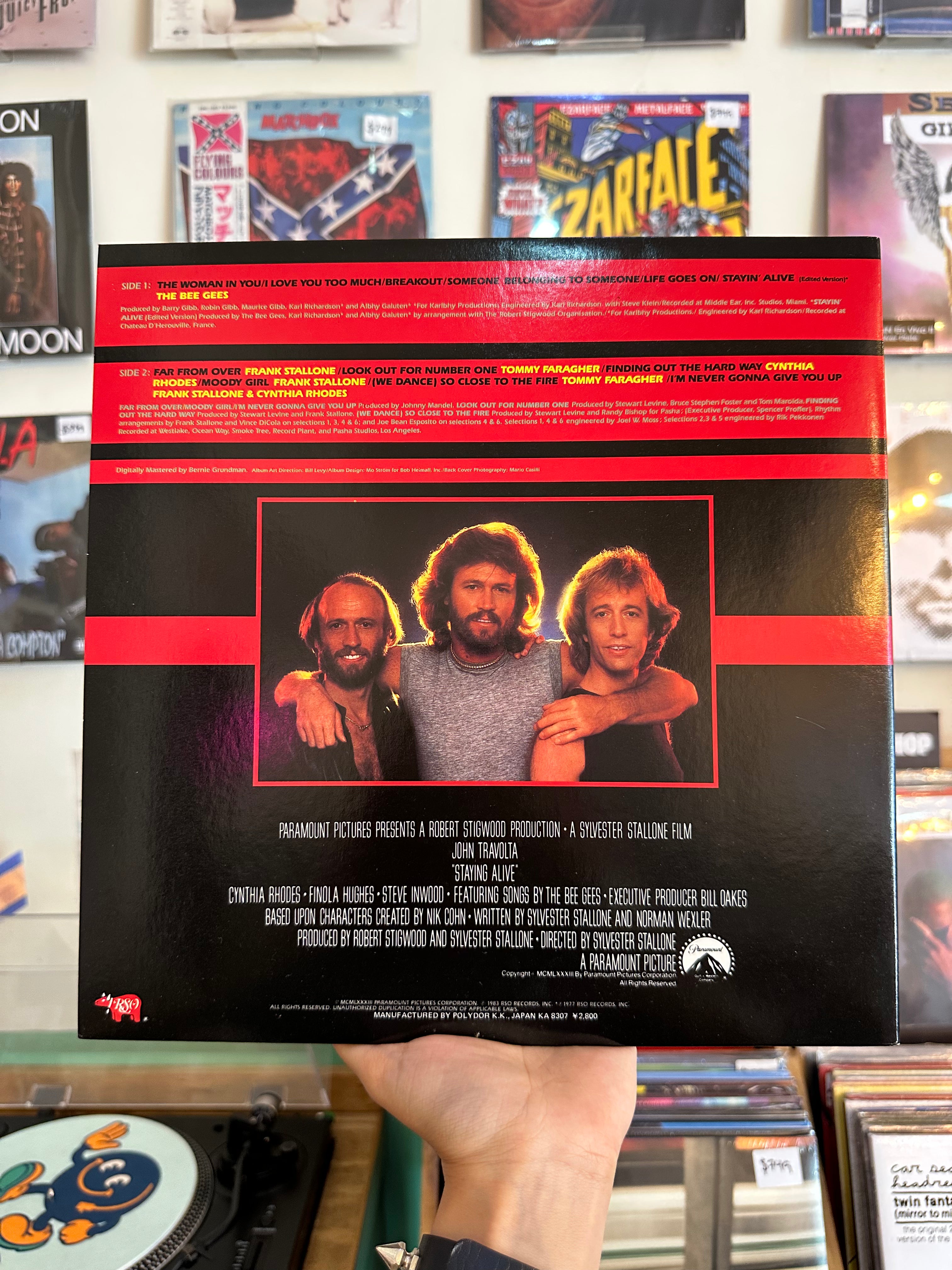 Various – Staying Alive (The Original Motion Picture Soundtrack) (JPN-1983)