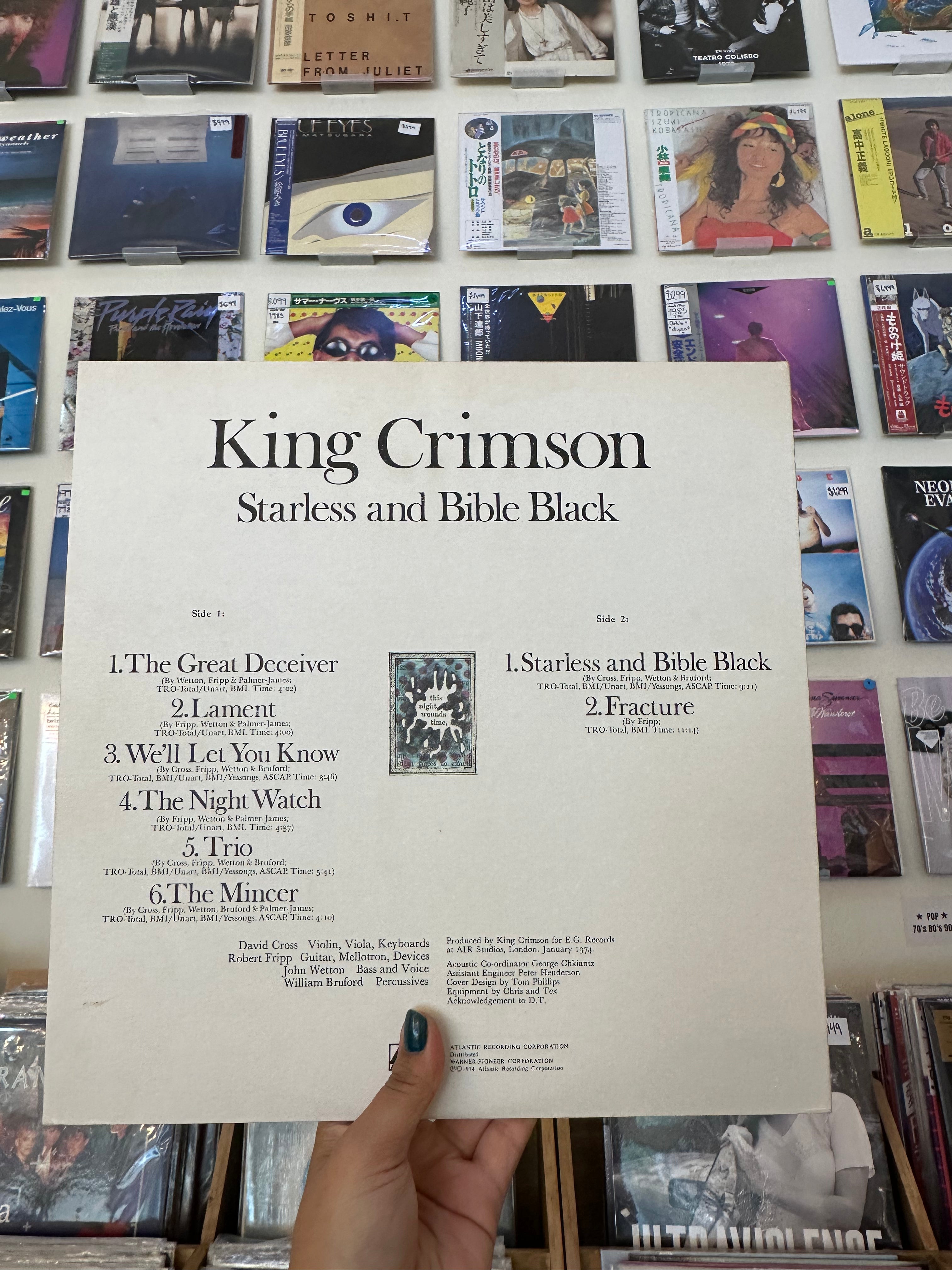 King Crimson – Starless And Bible Black (JPN 1980)