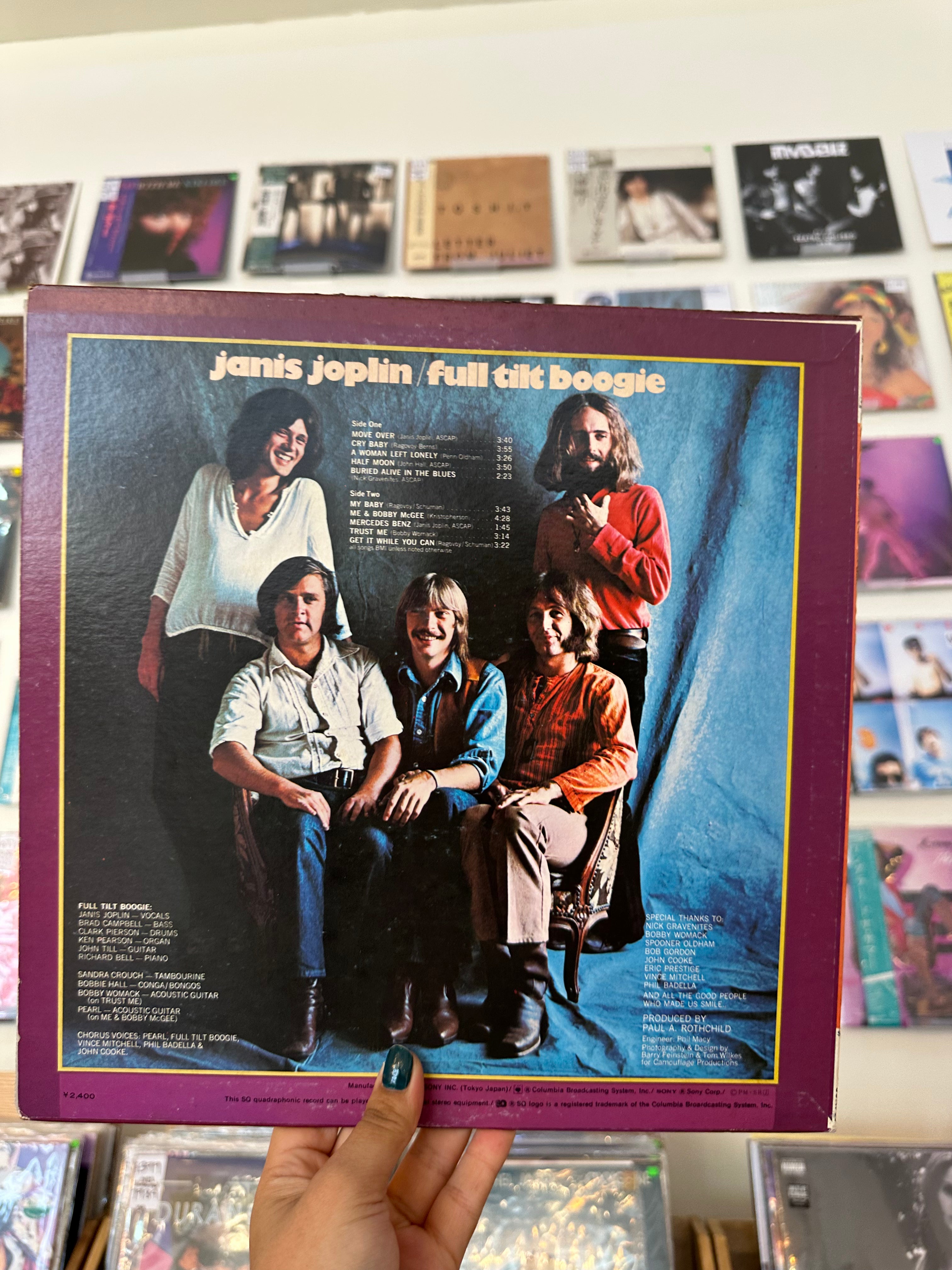 Janis Joplin / Full Tilt Boogie – Pearl (JPN-1974)