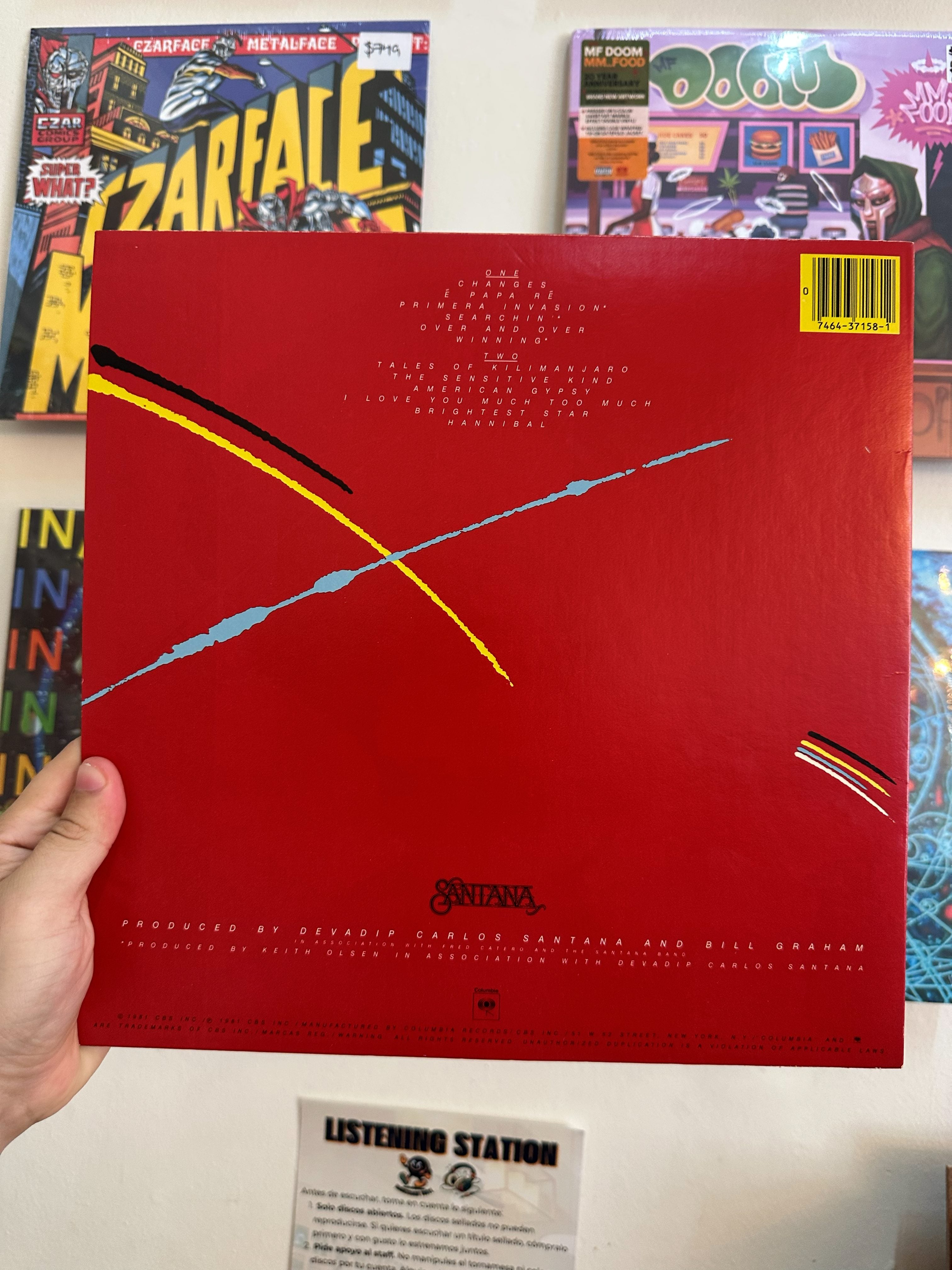 Santana - Zebop contraportada