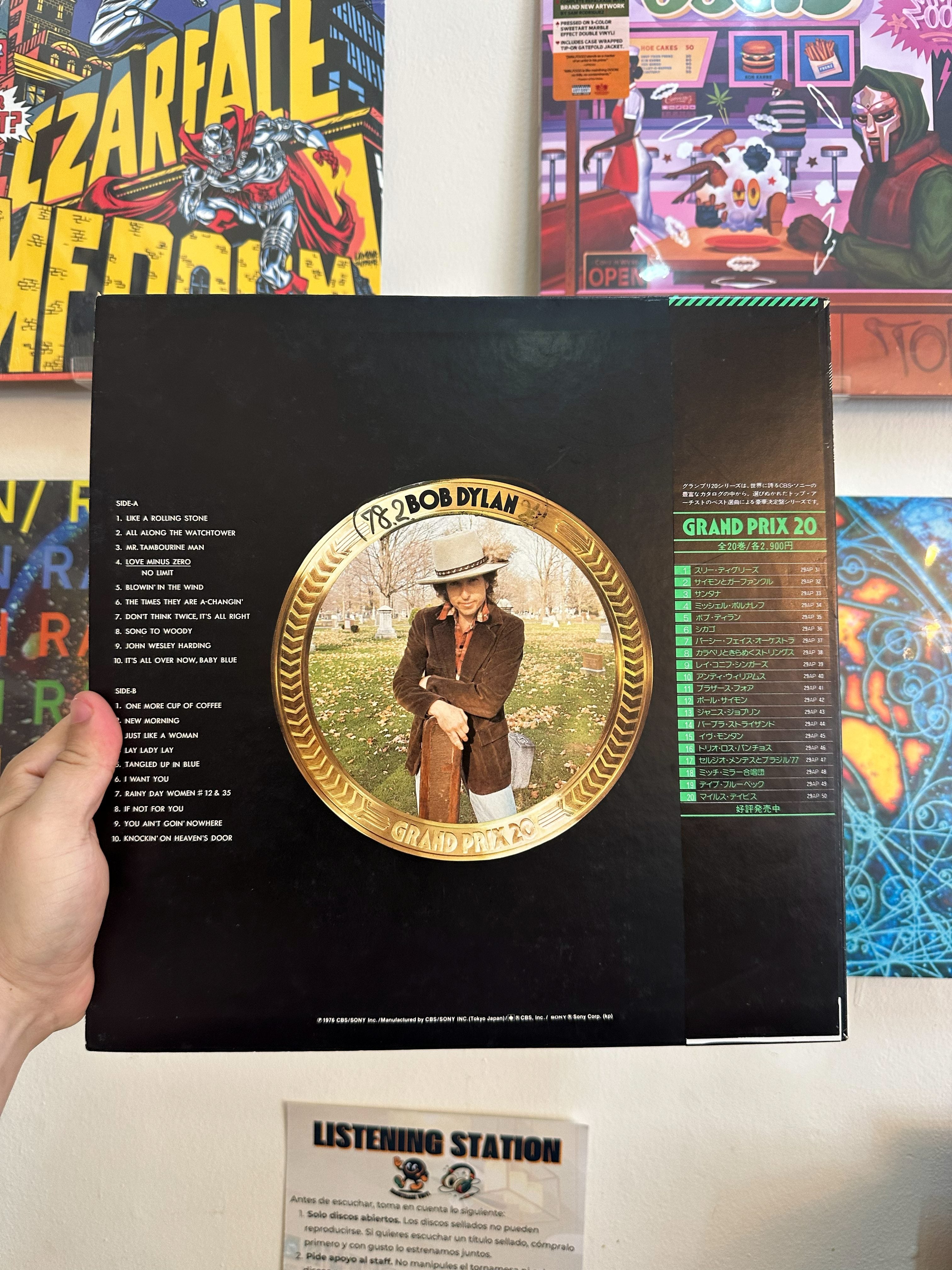 Bob Dylan contraportada