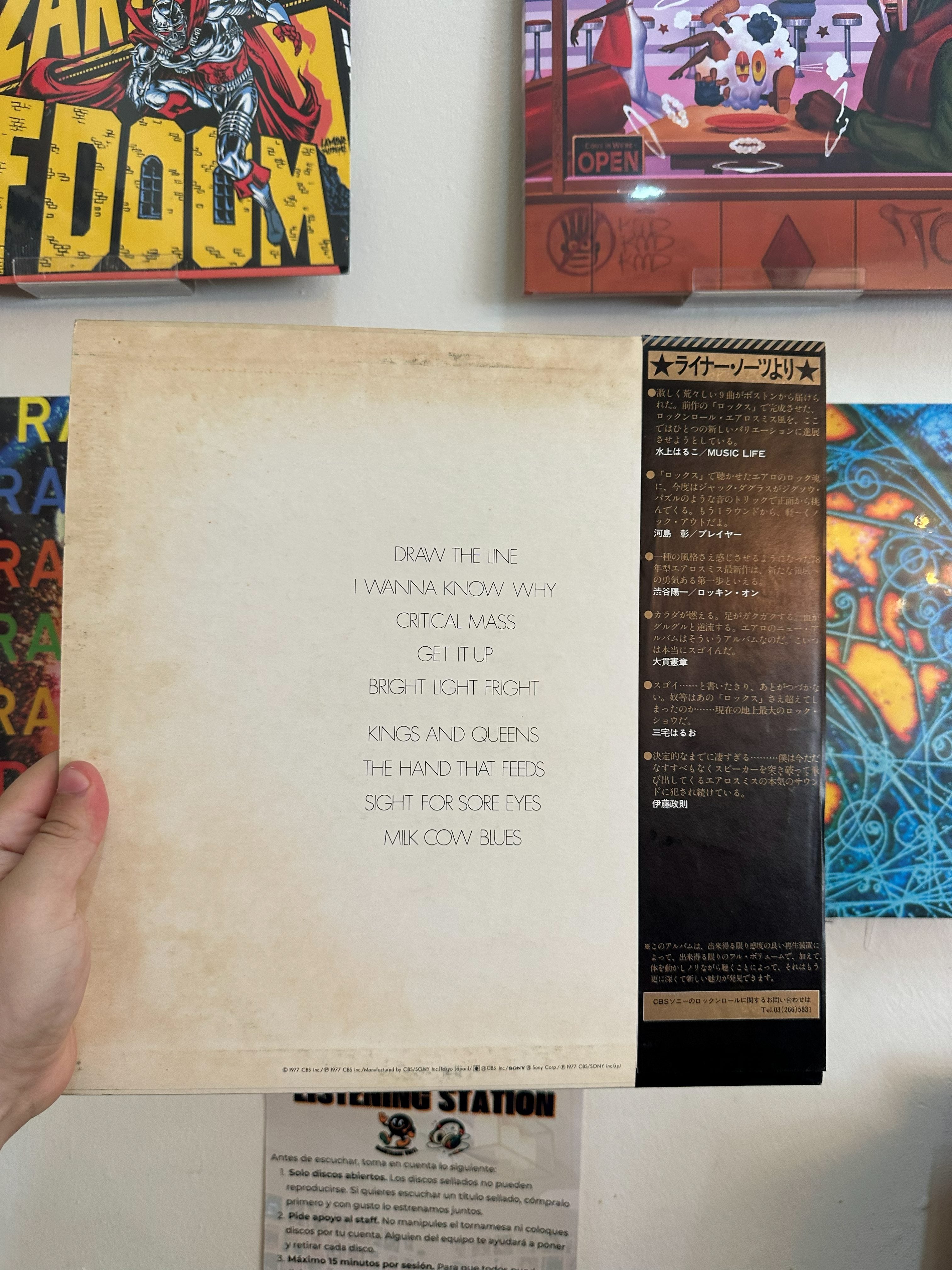 Aerosmith - Draw The Line contraportada