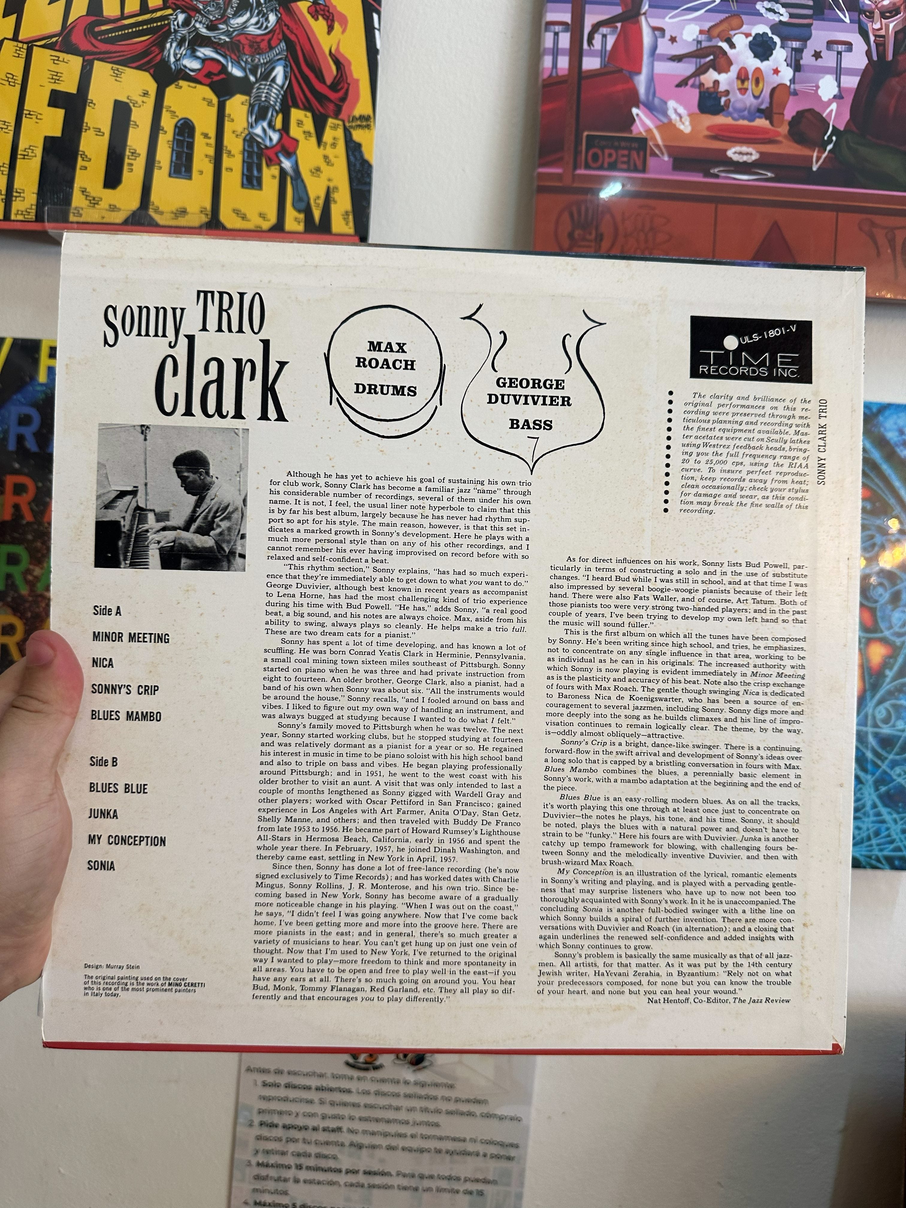 Sonny Clark Trio contraportada