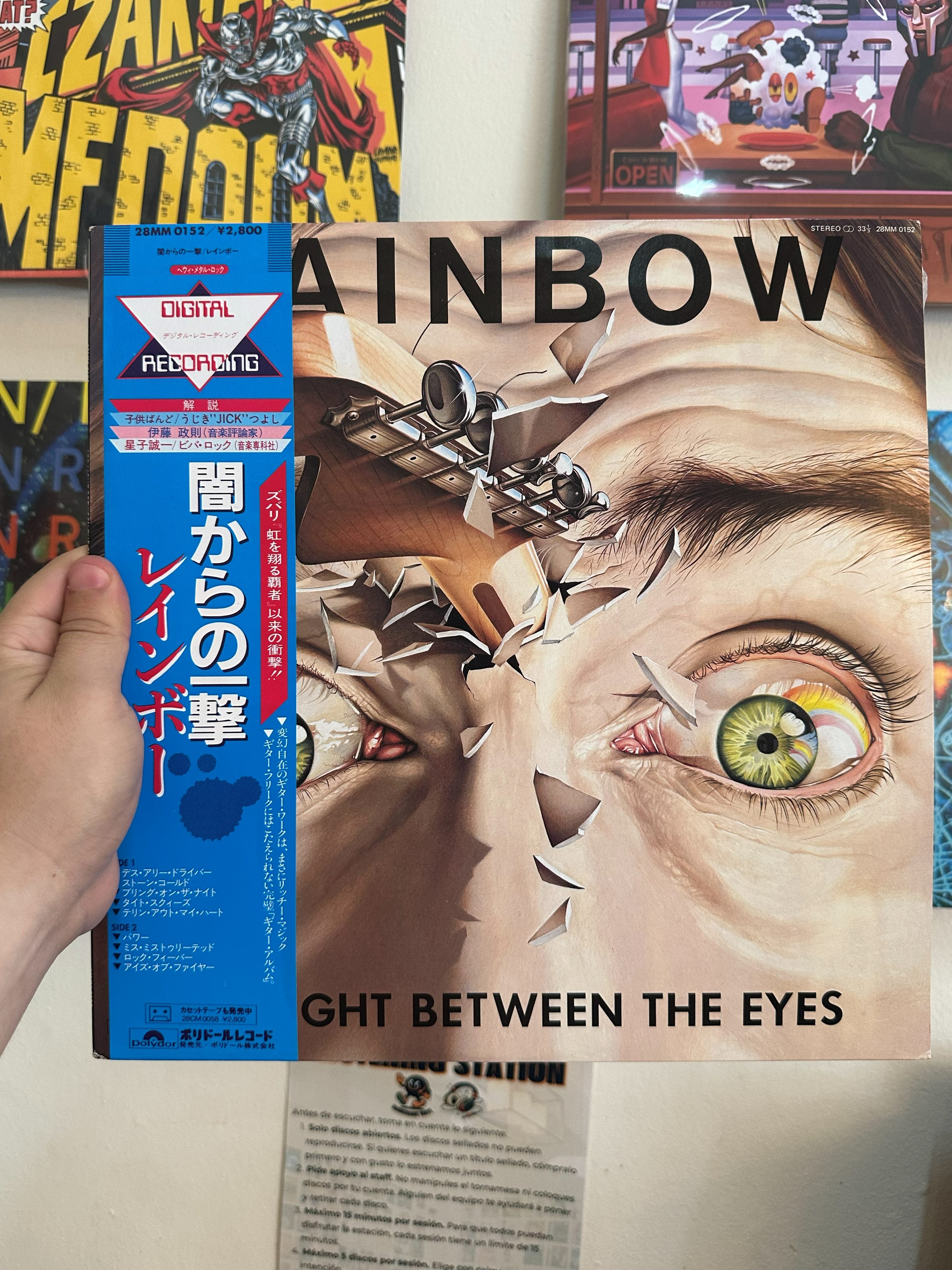 Rainbow - Straight Between Eyes portada