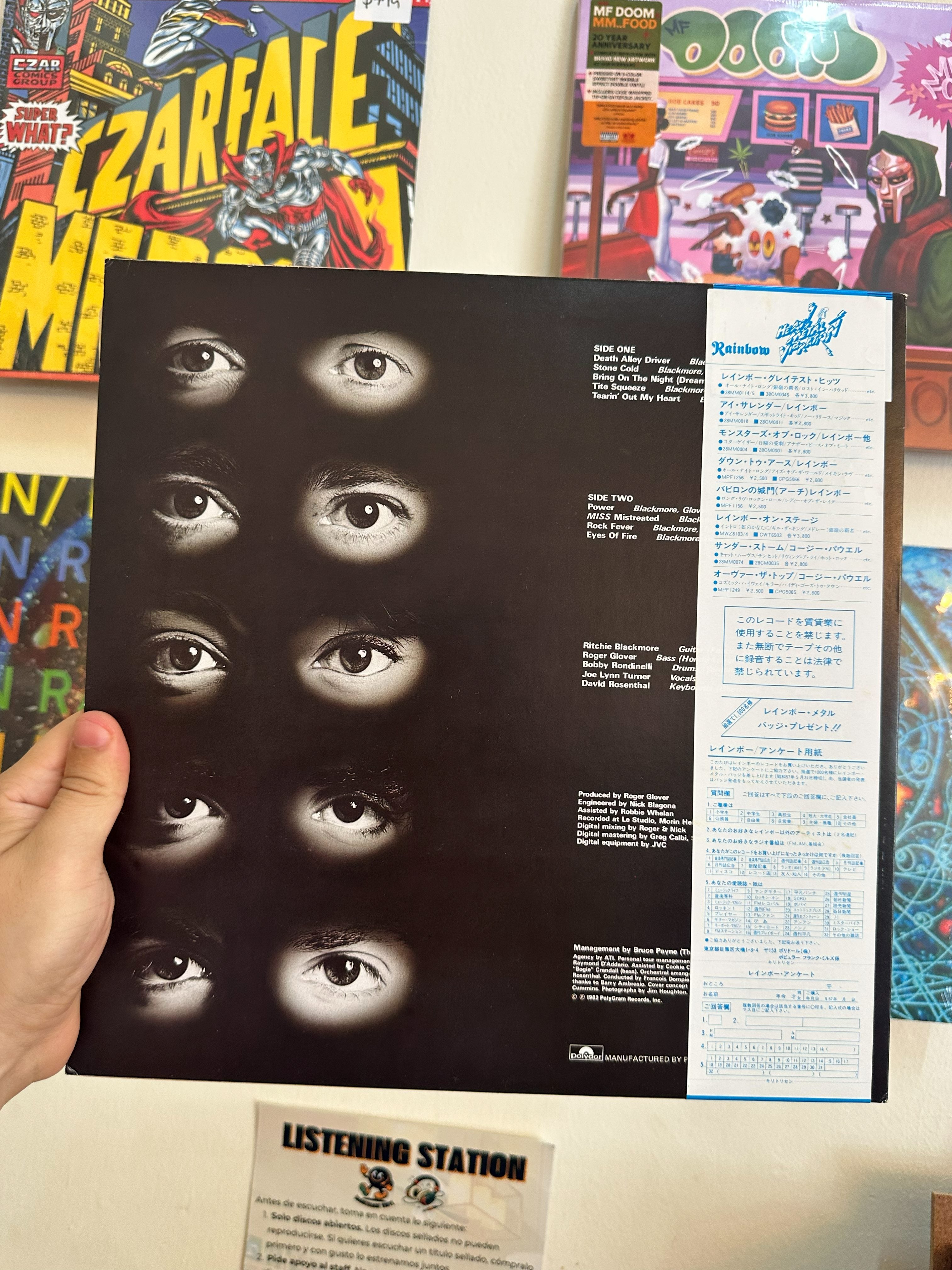 Rainbow - Straight Between Eyes contraportada