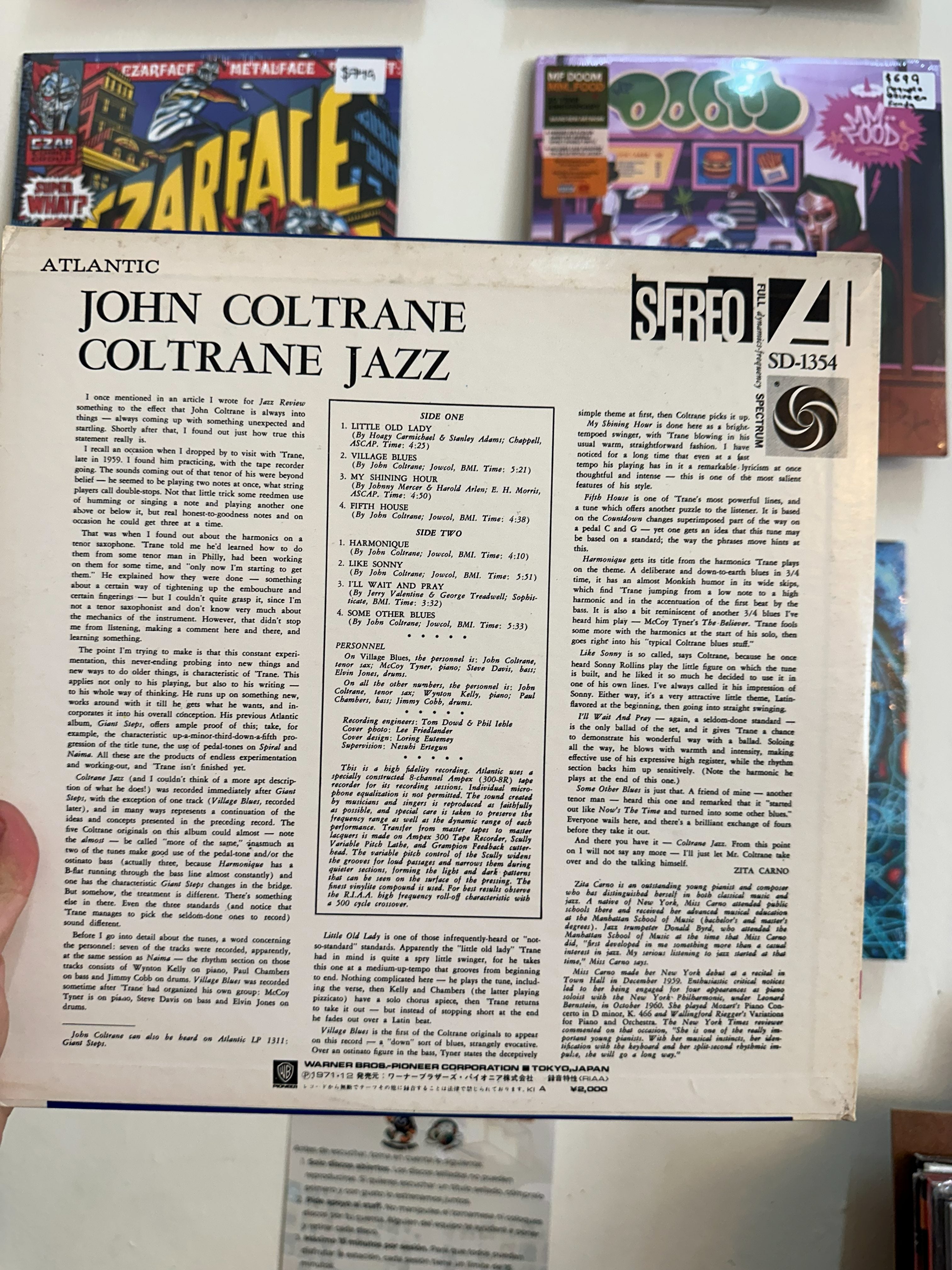 John Coltrane - Coltrane Jazz contraportada