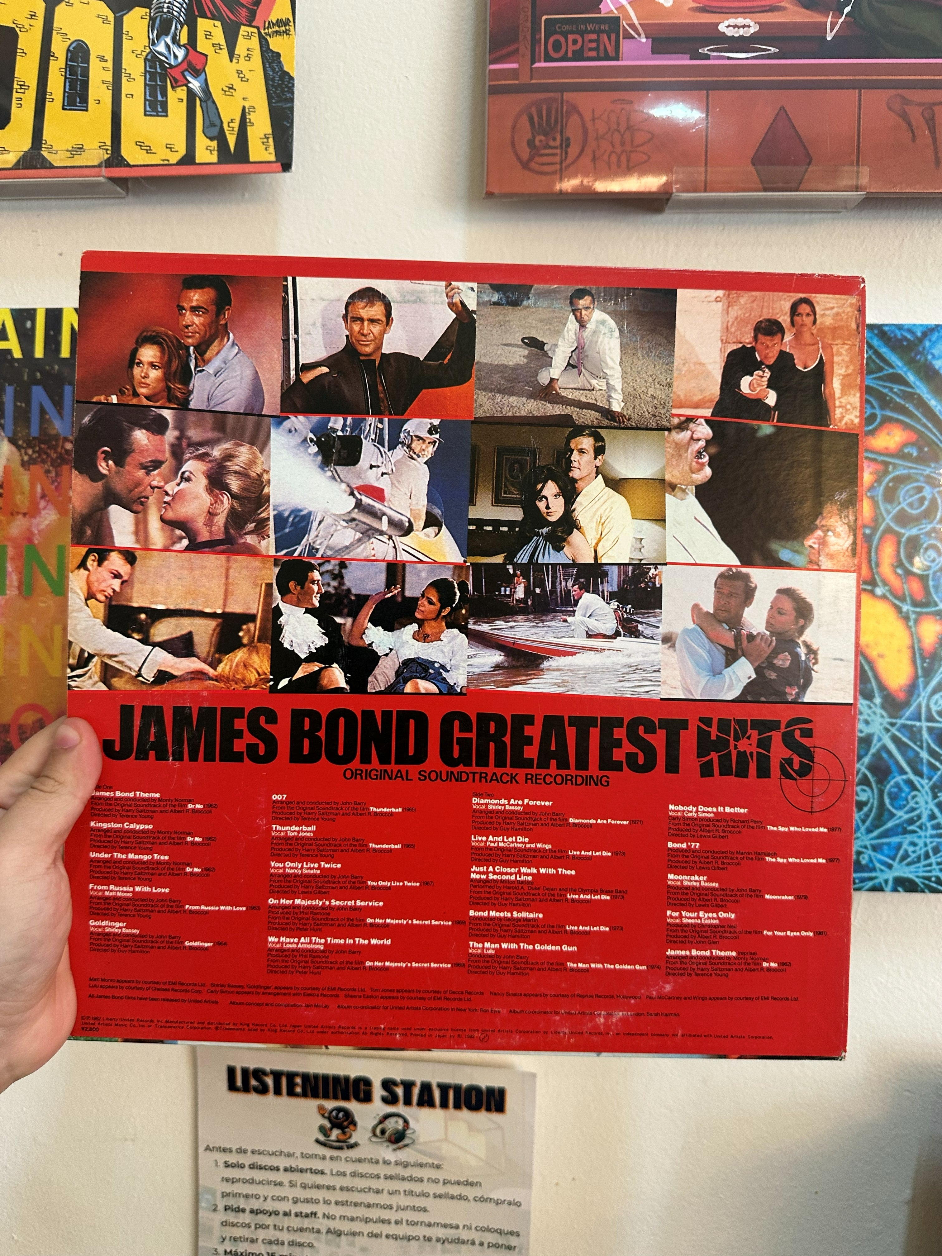Various – James Bond Greatest Hits (JPN-1982)