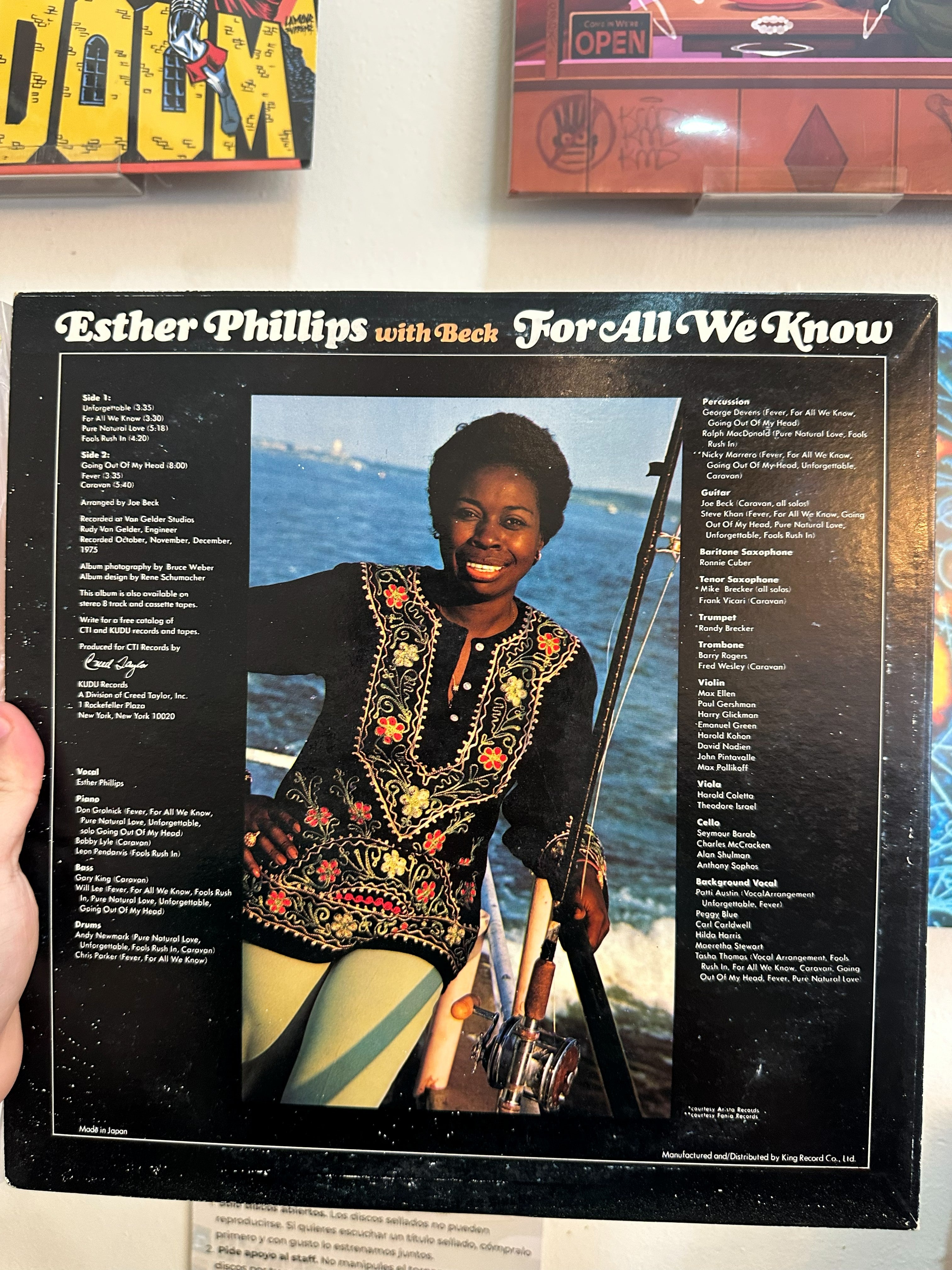 Esther Phillips With Beck* – For All We Know (JPN-1976)