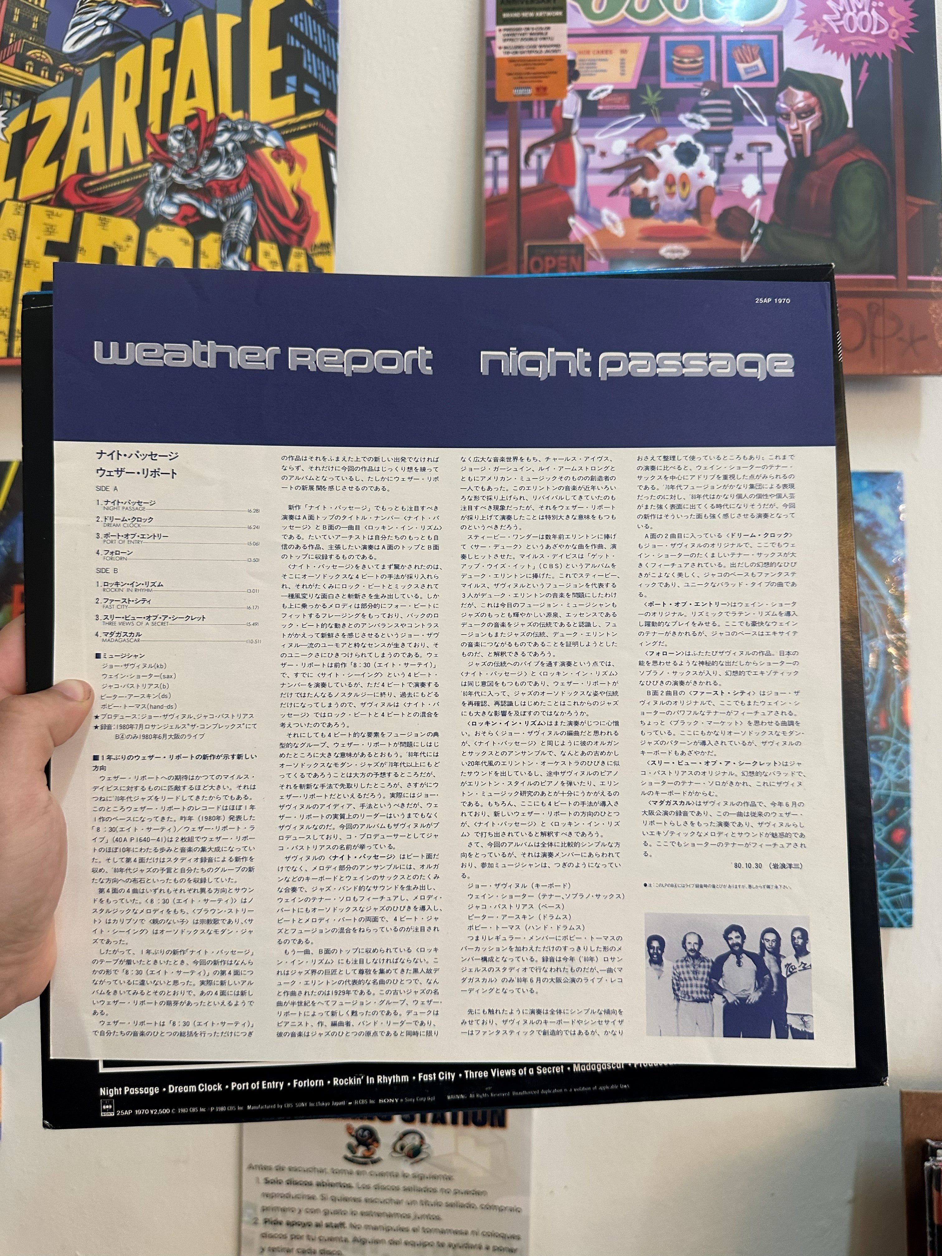 Weather Report – Night Passage (JPN-1980)