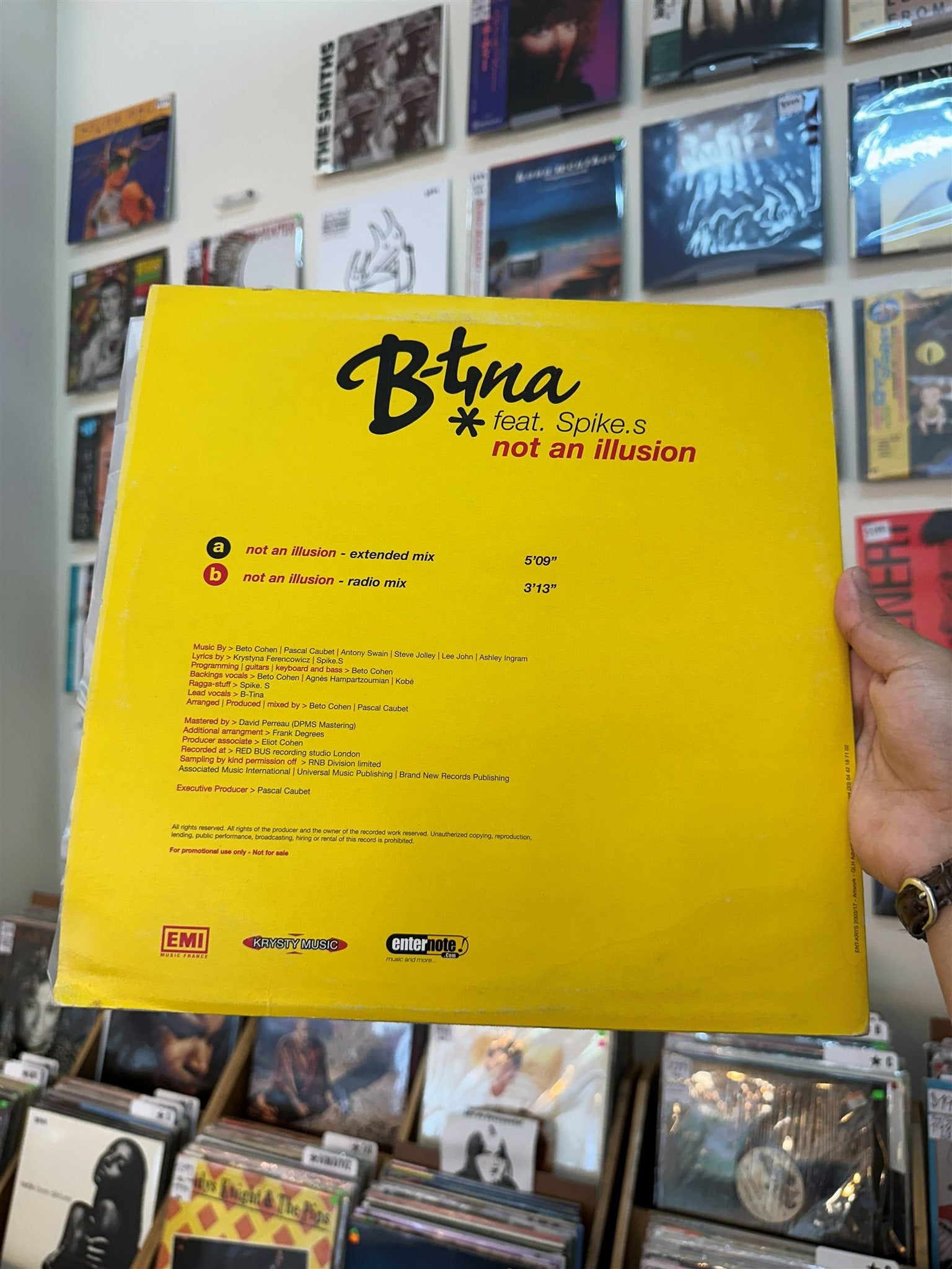 B-tina Feat. Spike S. – Not An Illusion (FR-2003) — Contraportada
