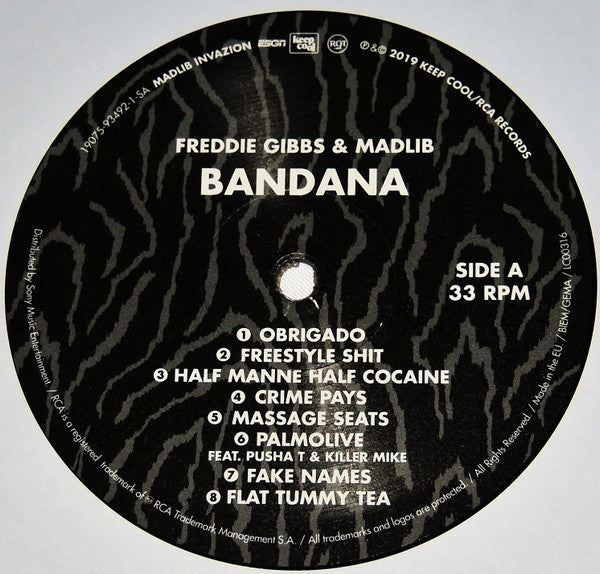 Freddie Gibbs Madlib Bandana vinilo
