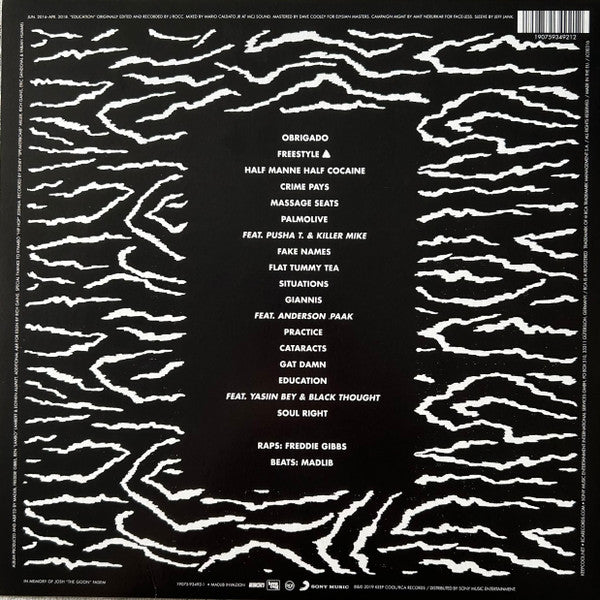 Freddie Gibbs Madlib Bandana contraportada