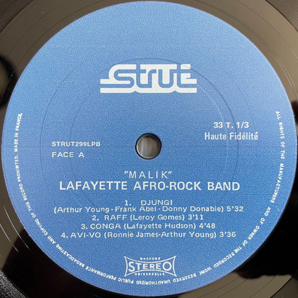 Lafayette Afro Rock Band – Malik detalle vinyl