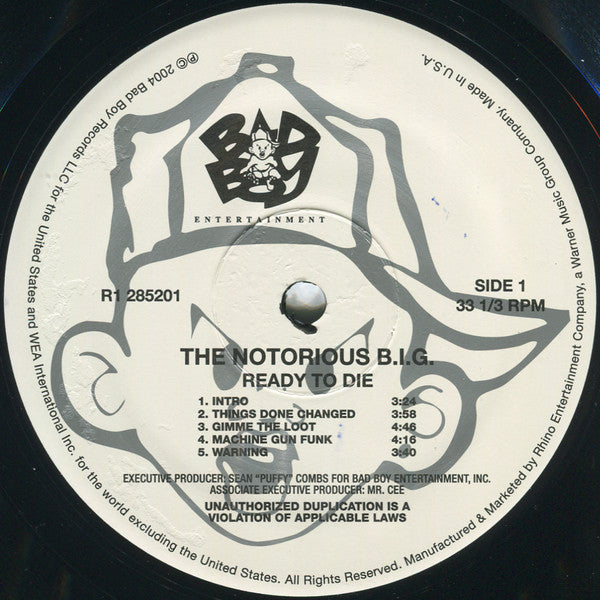 The Notorious BIG Ready To Die gatefold