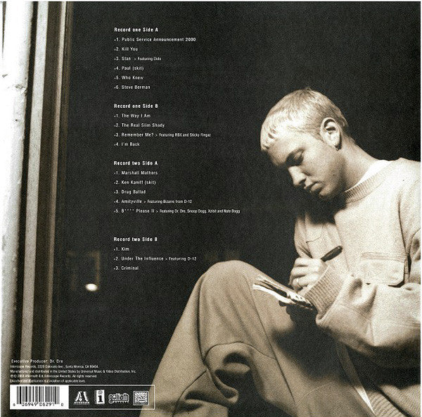 Eminem The Marshall Mathers LP contraportada
