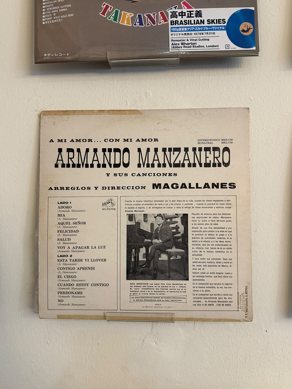 Armando Manzanero – A Mi Amor...Con Mi Amor (1967, Mexico, RCA Victor)