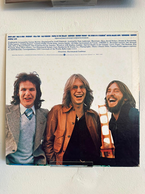 America – Hearts (1975, Japan, Warner Bros. Records)